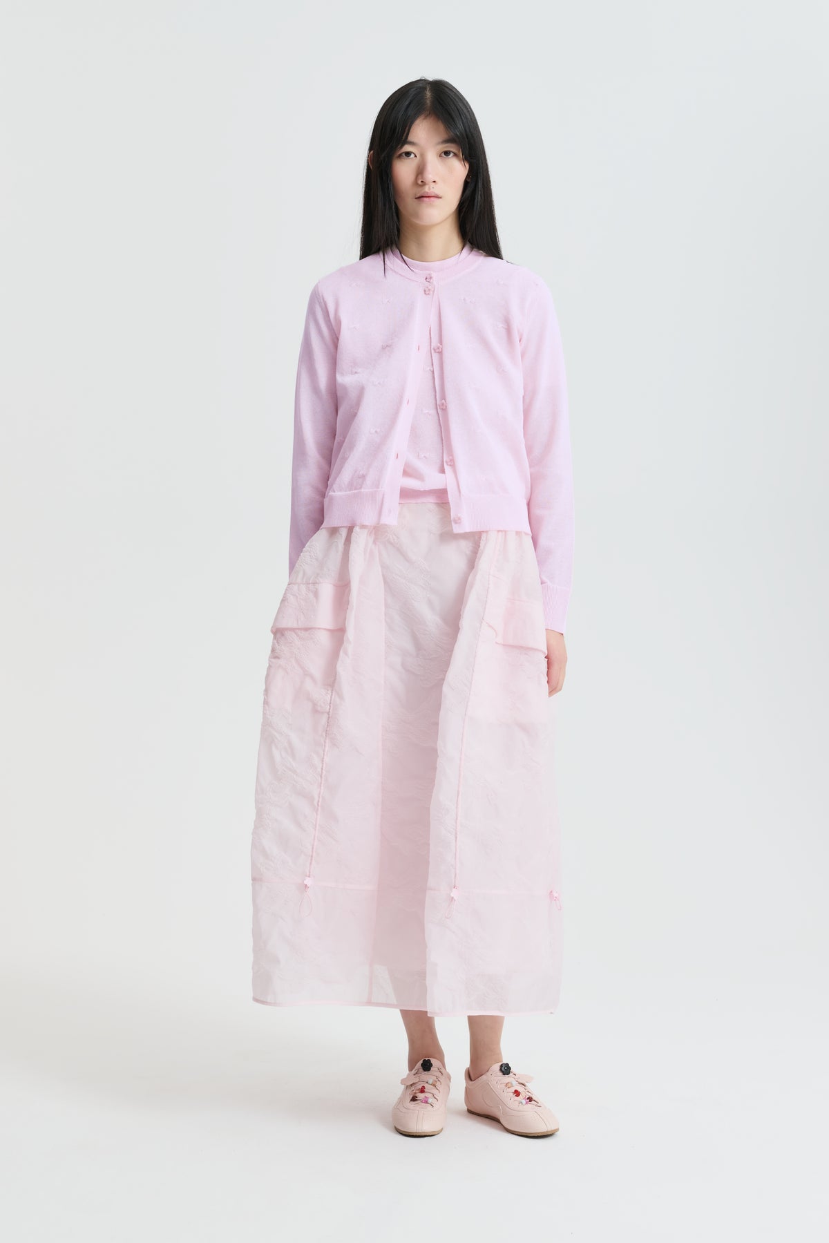 CBFUANA | SKIRT PAPILLON MATELASSÉ SOFT PINK