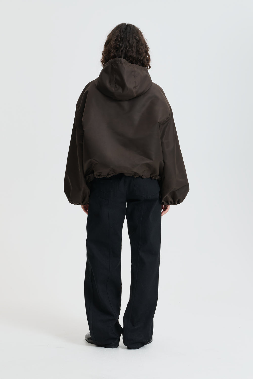 CBBEVERLY | ANORAK TECHNICAL NYLON BROWN