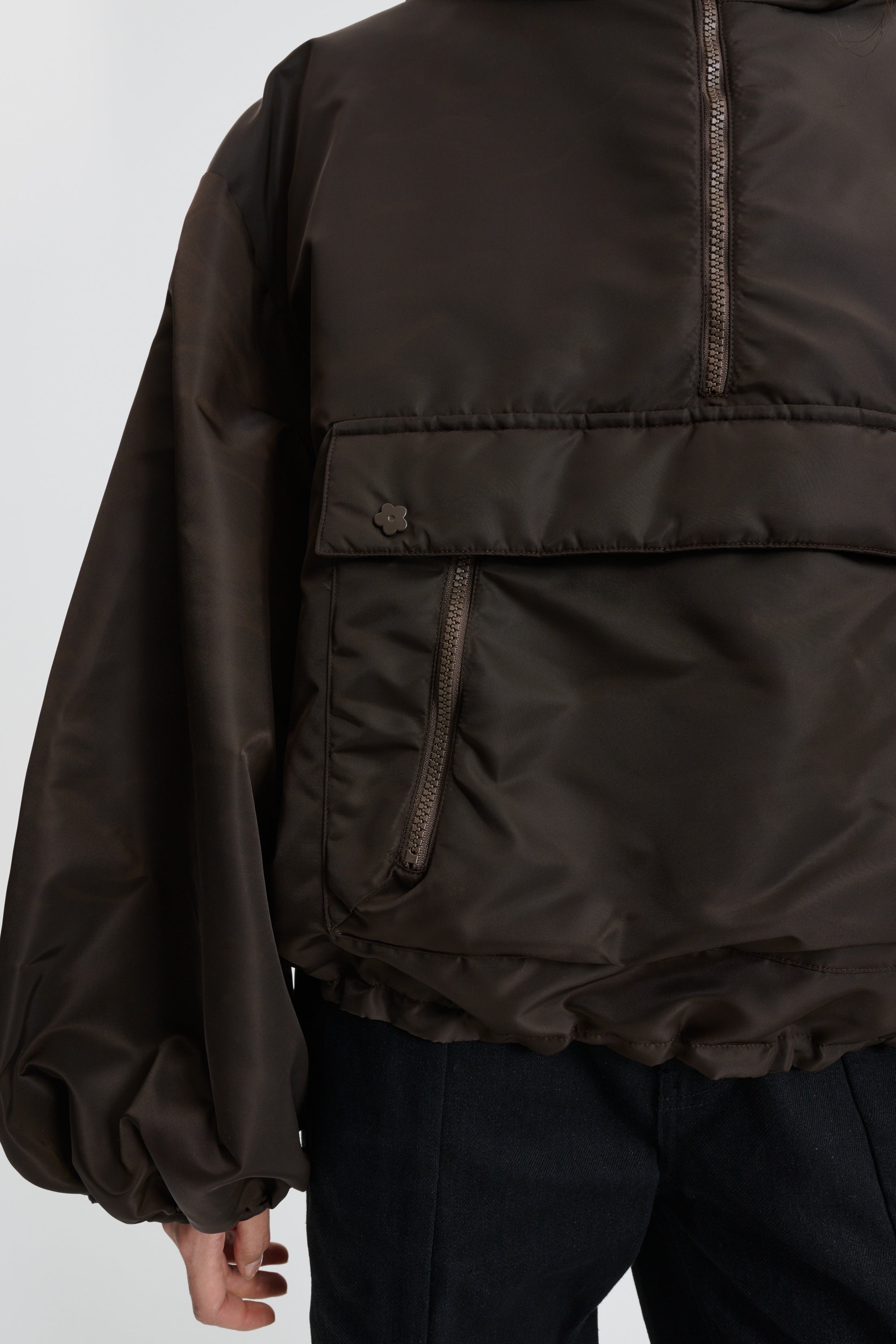 CBBEVERLY | ANORAK TECHNICAL NYLON BROWN