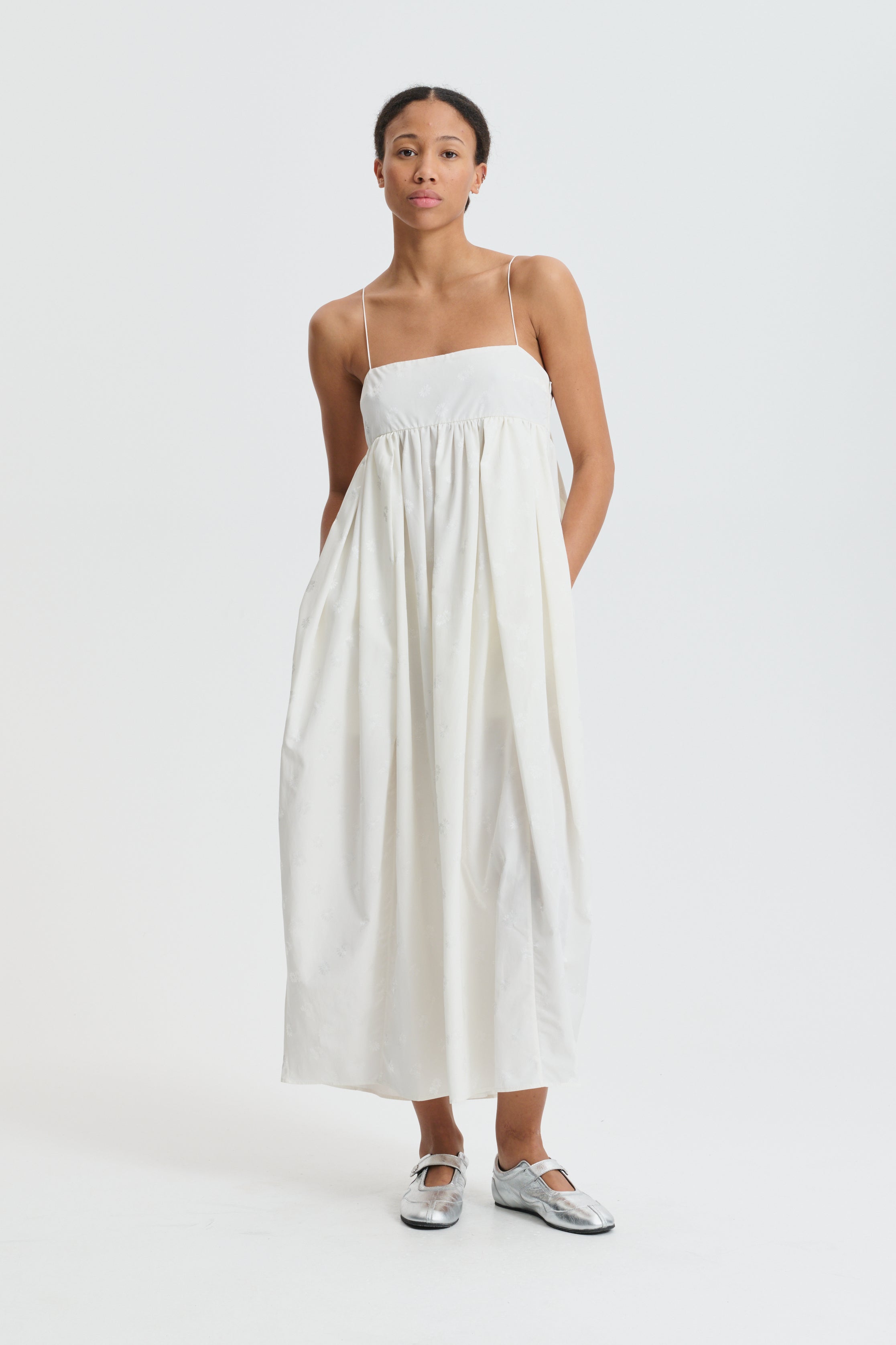 CBVILMA | DRESS DITSY BELLIS WHITE