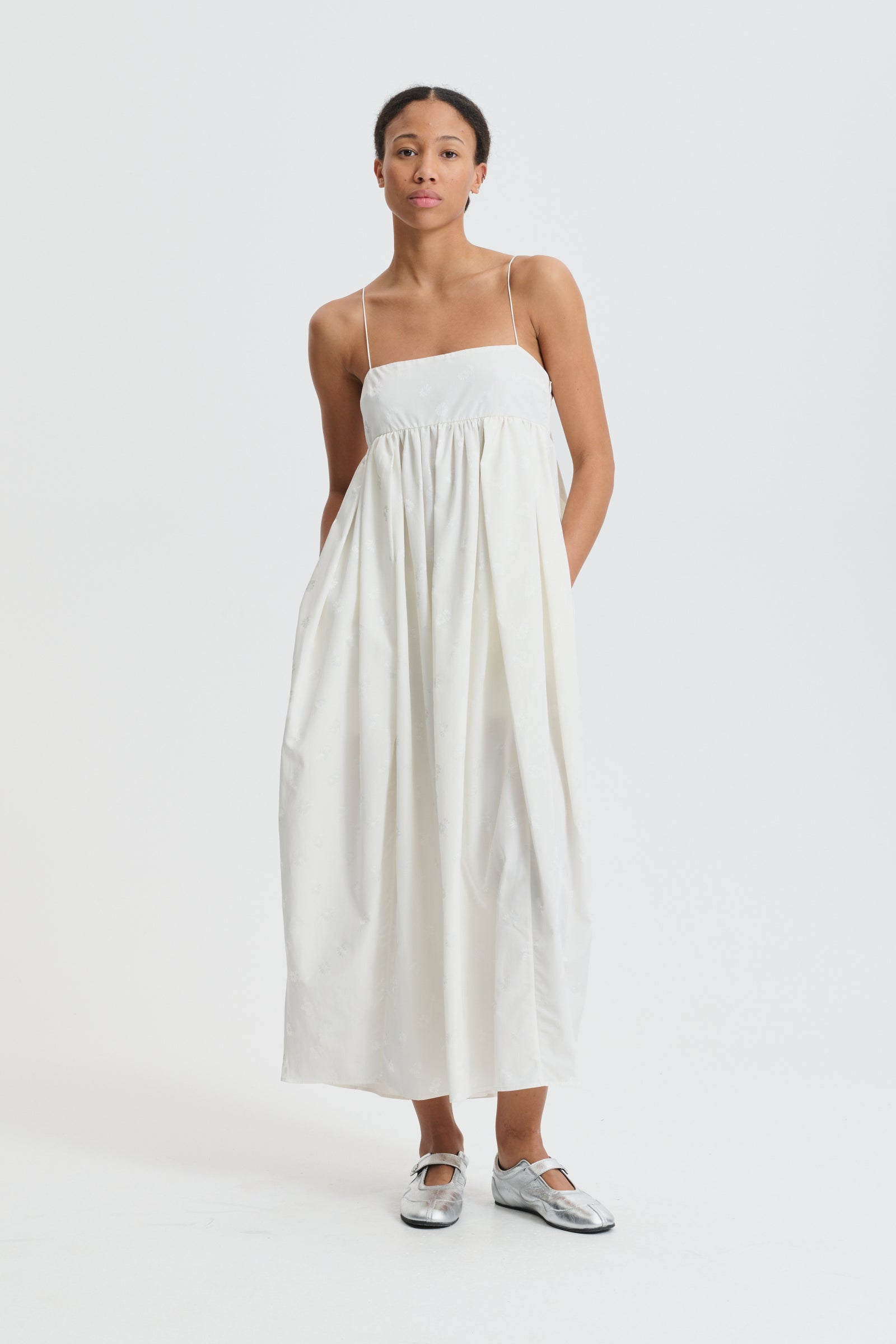 CBVILMA | DRESS DITSY BELLIS WHITE