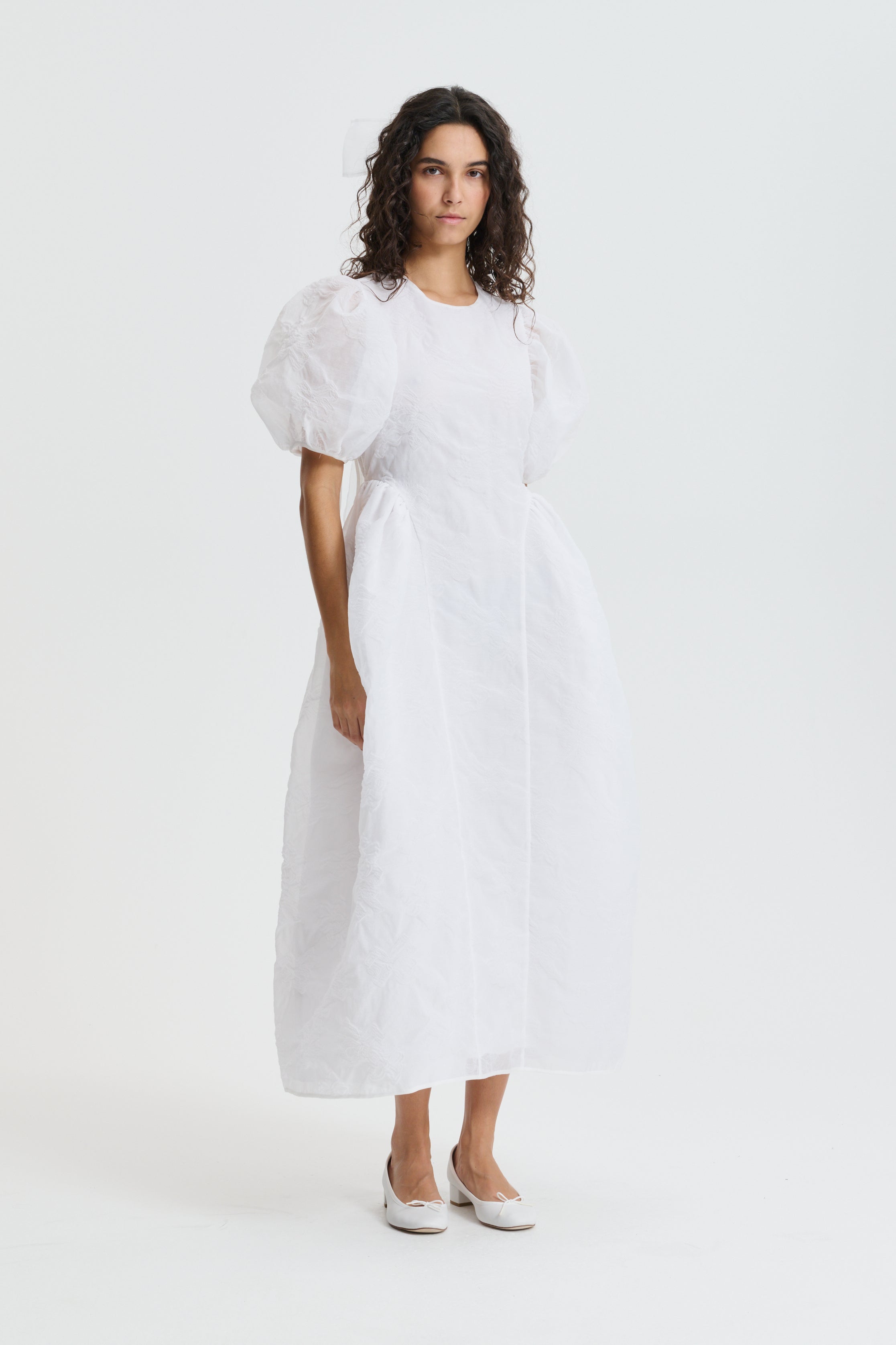 CBULANI | DRESS PAPILLON MATELASSÉ WHITE BRIDAL