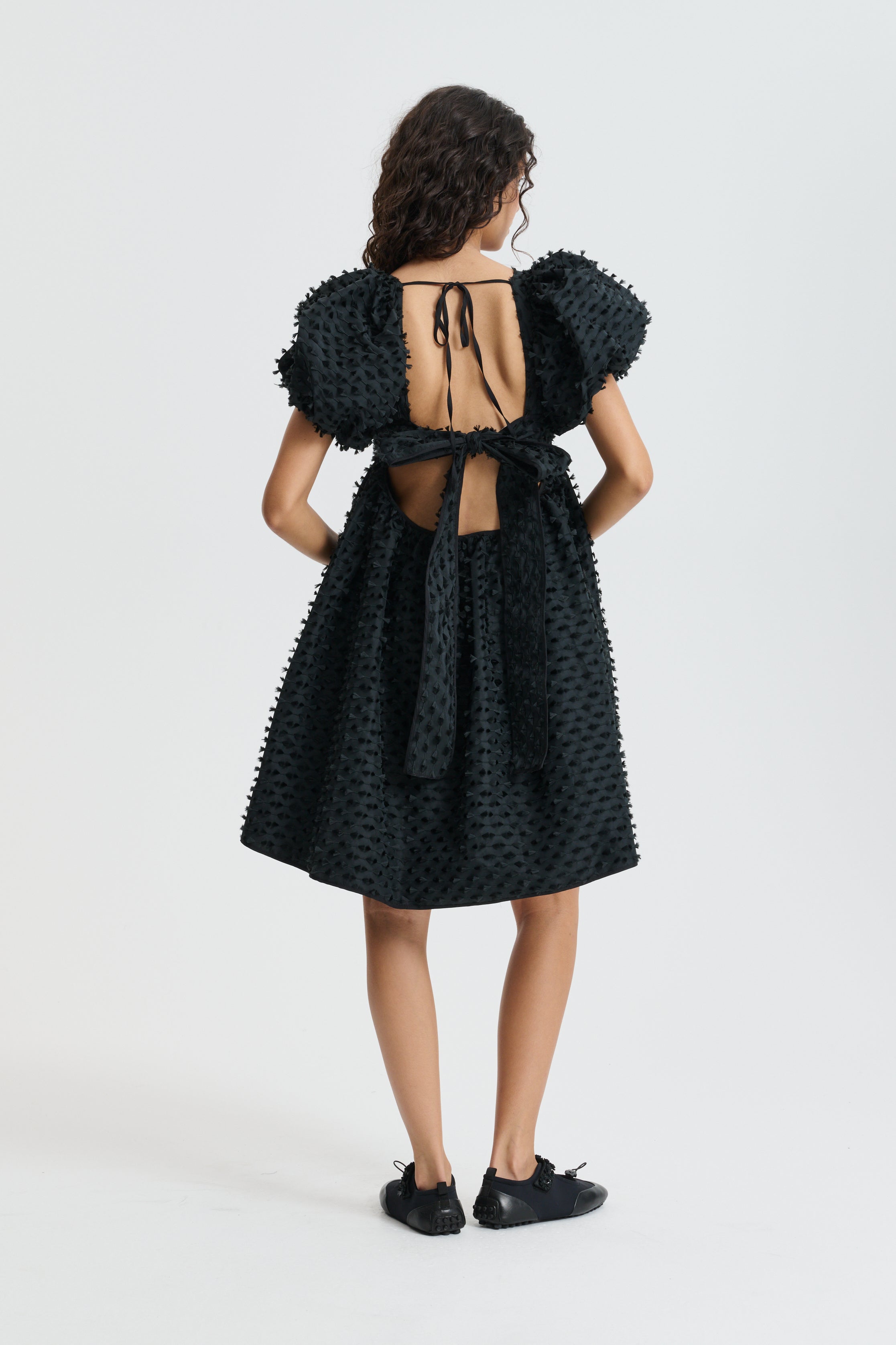 CBTILDE | DRESS FIAMMA FIL-COUPÉ BLACK