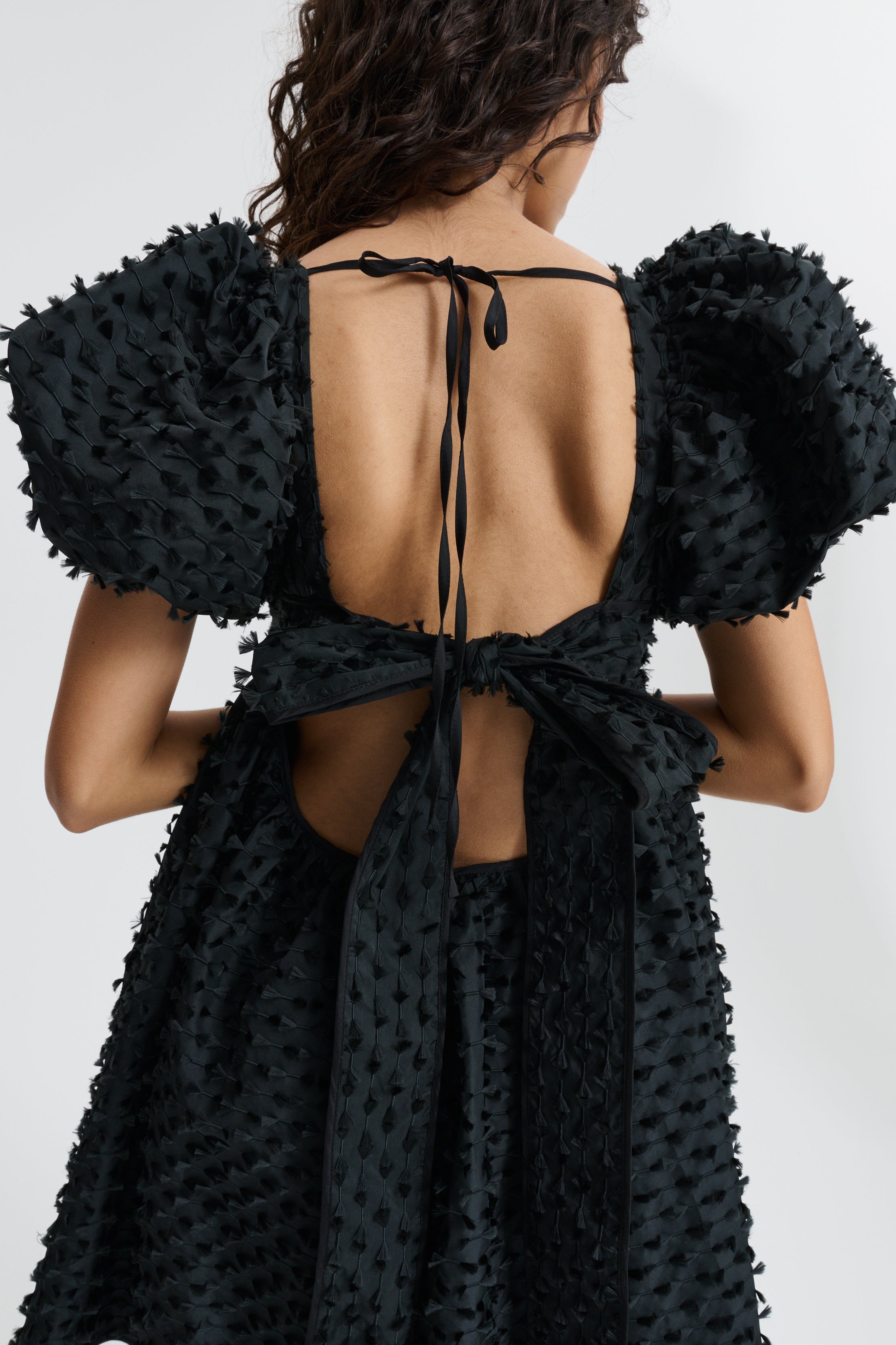 CBTILDE | DRESS FIAMMA FIL-COUPÉ BLACK