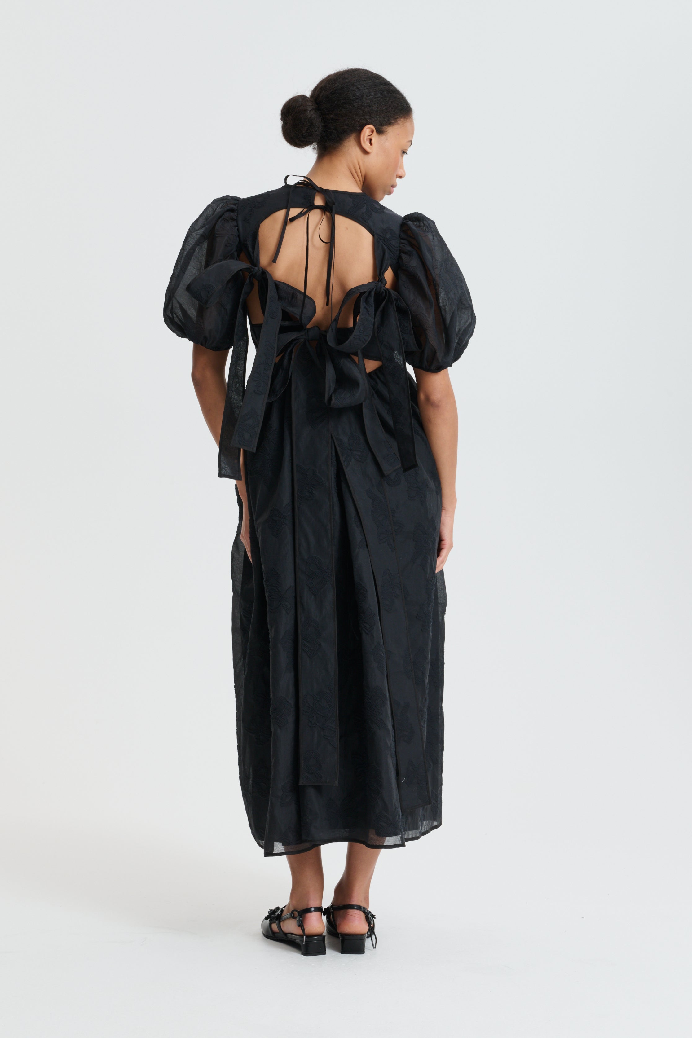 CBULANI | DRESS PAPILLON MATELASSÉ BLACK