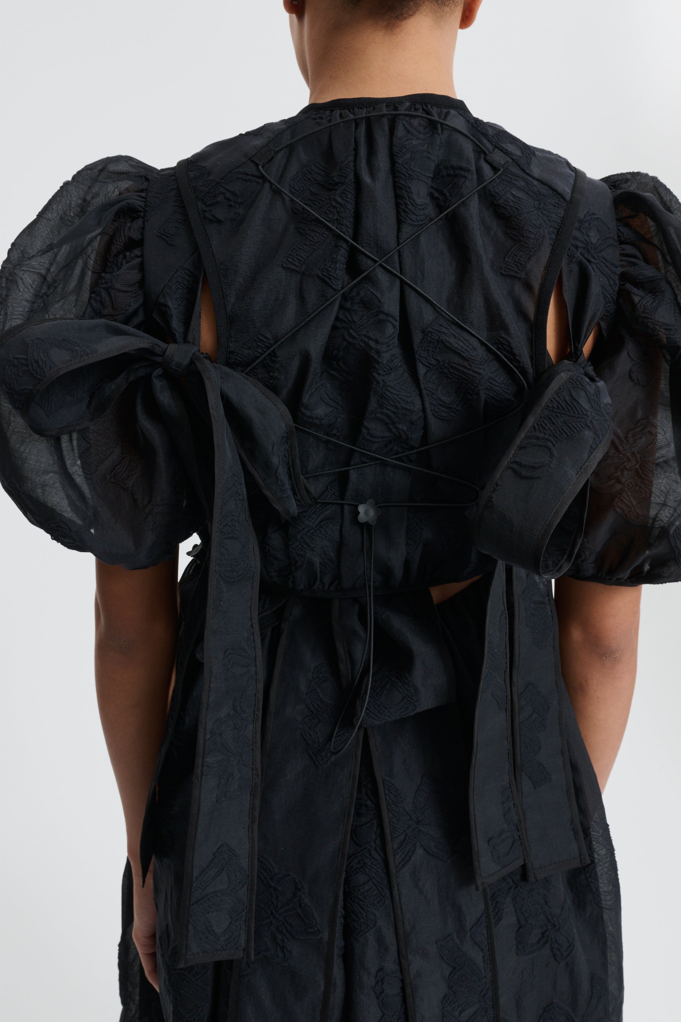 CBULANI | DRESS PAPILLON MATELASSÉ BLACK