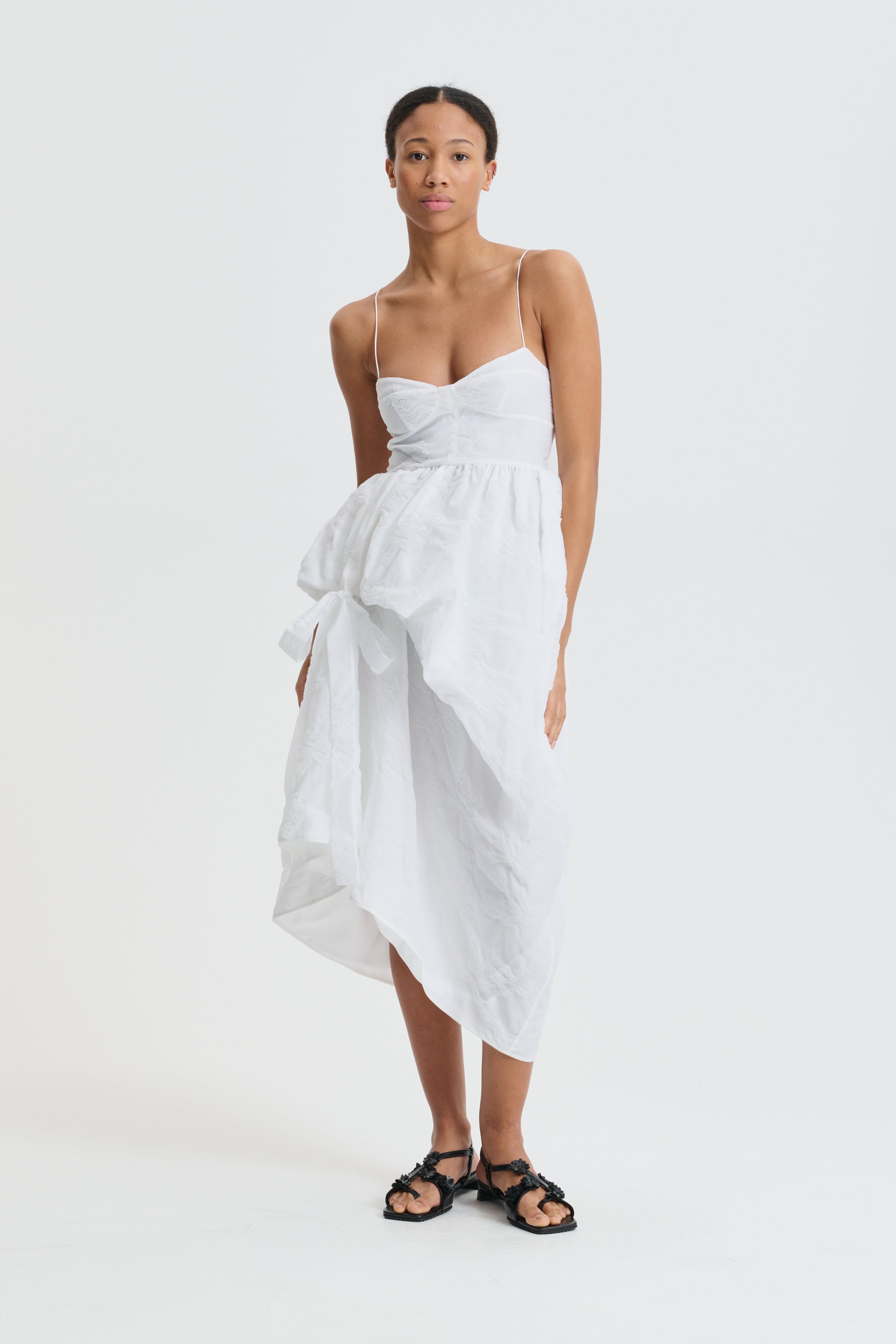 CBFEO | DRESS PAPILLON MATELASSÉ WHITE