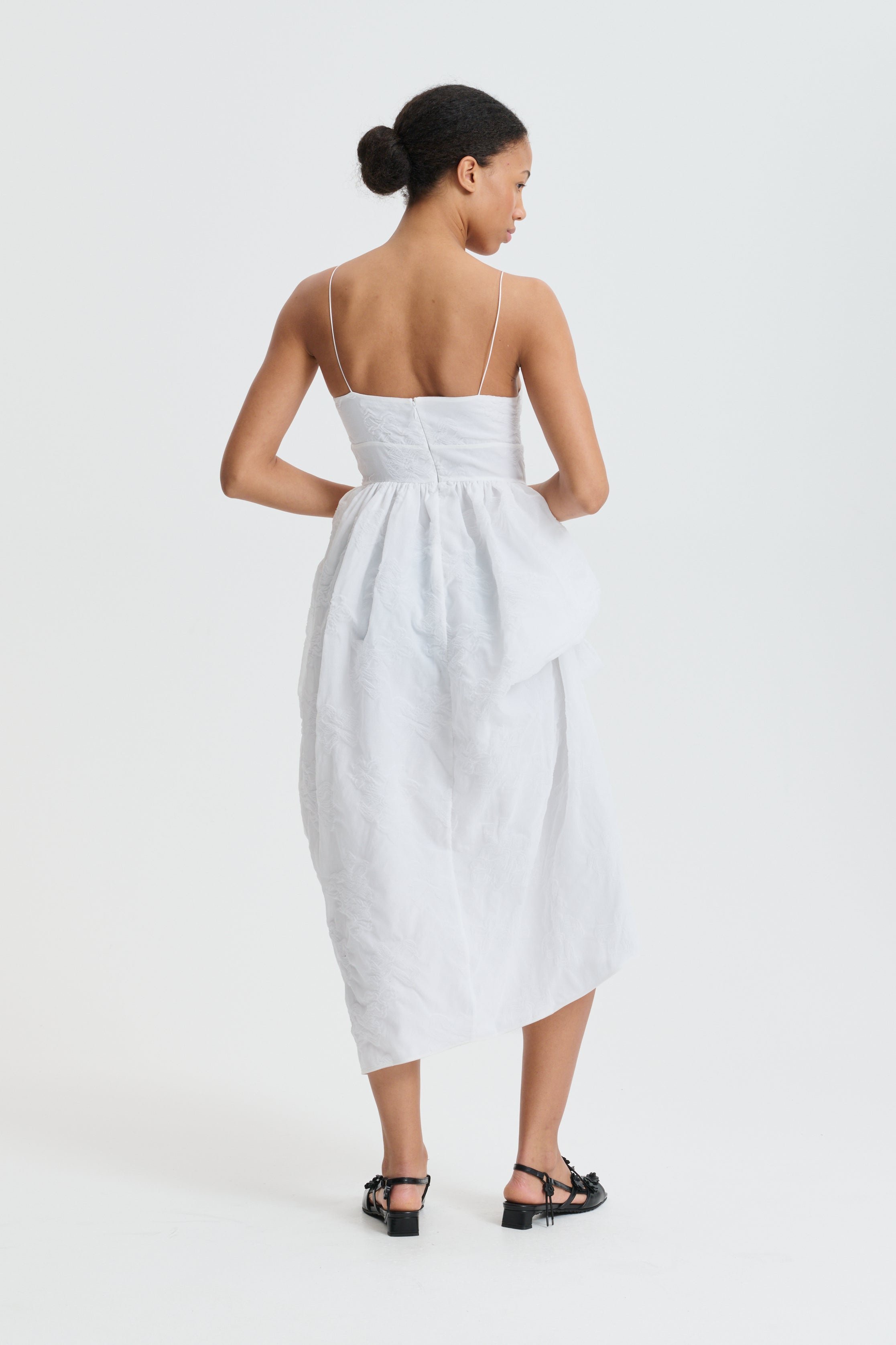 CBFEO | DRESS PAPILLON MATELASSÉ WHITE