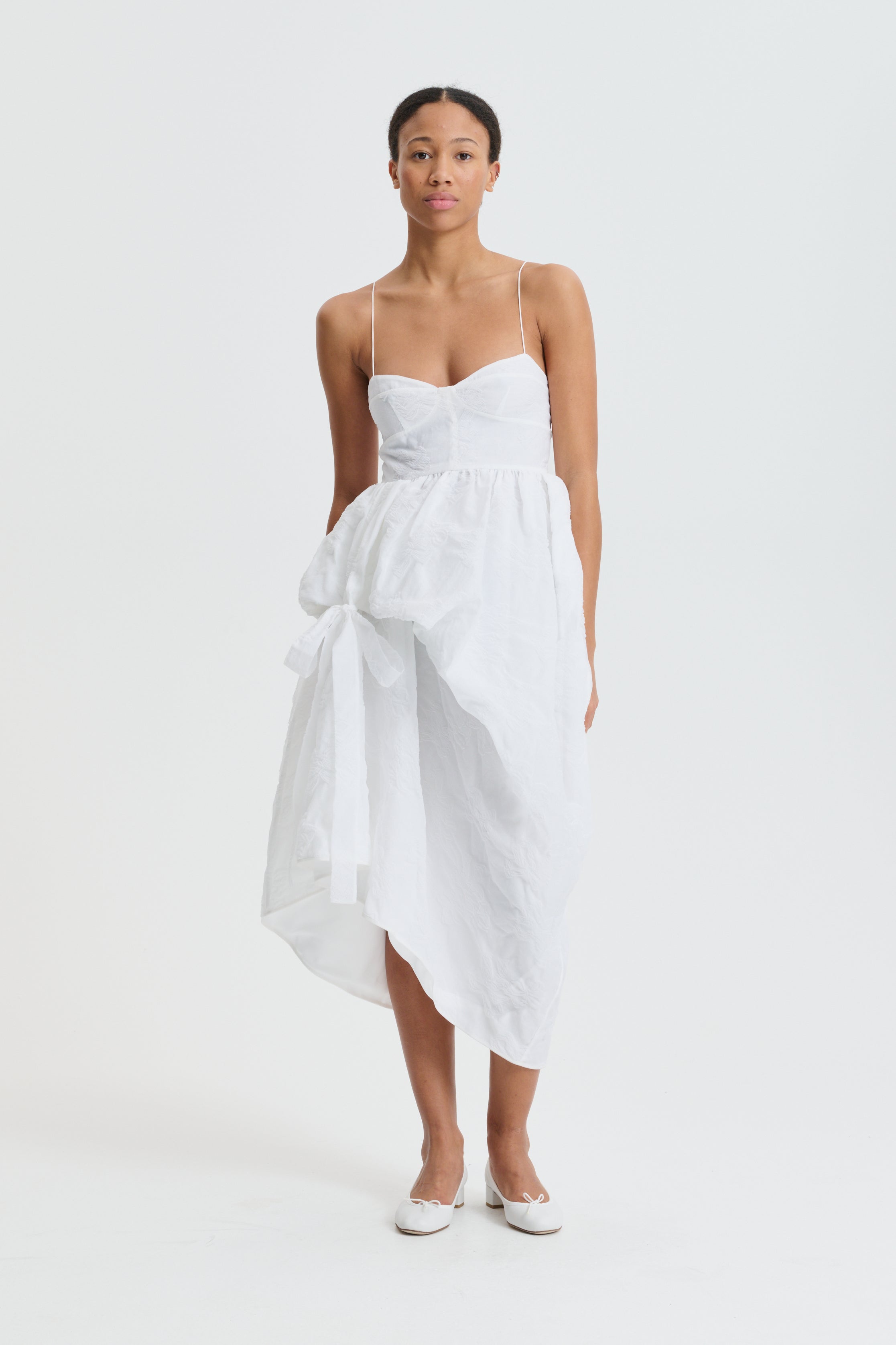 CBFEO | DRESS PAPILLON MATELASSÉ WHITE BRIDAL