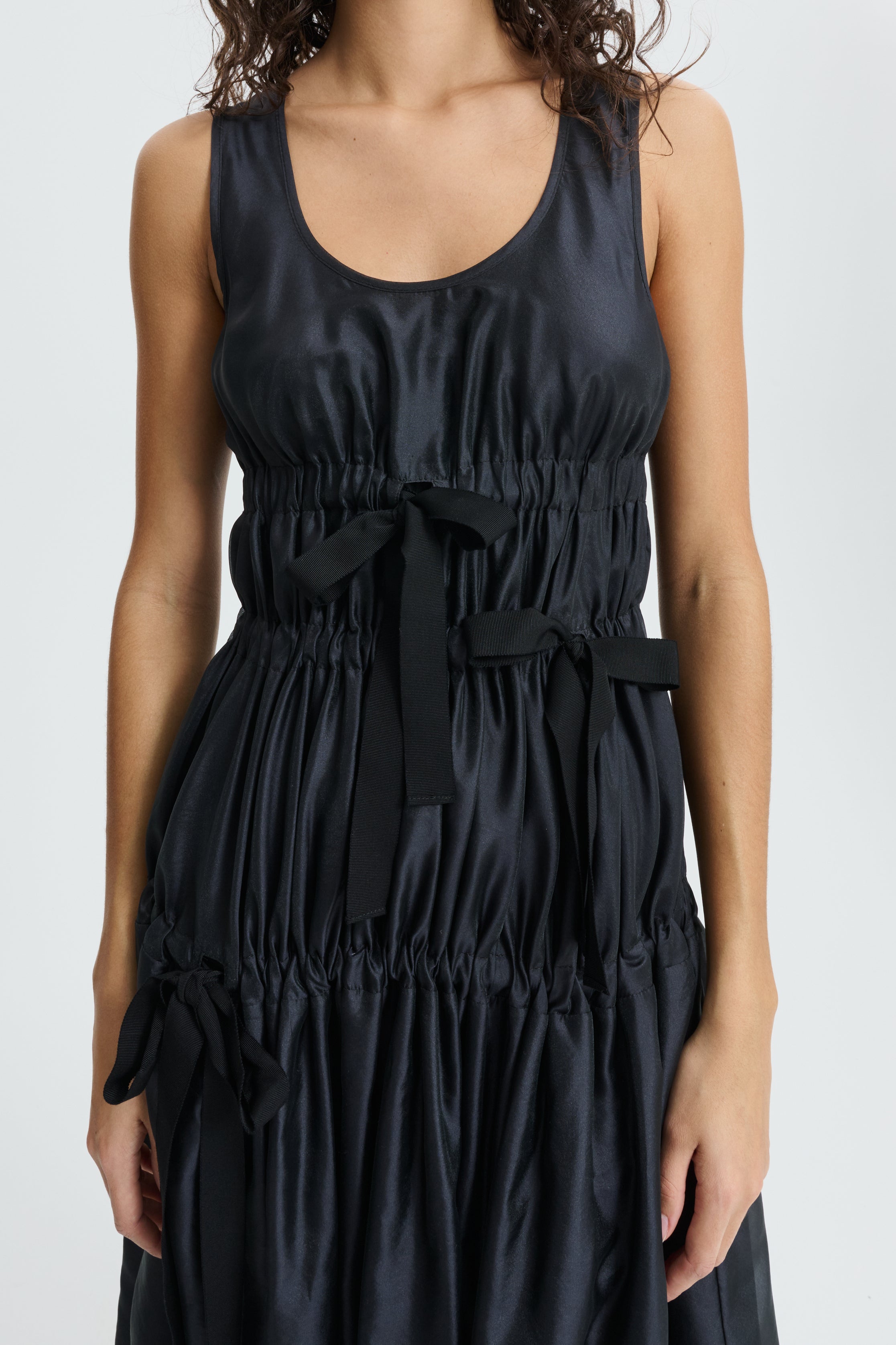 CBFARA | DRESS HYBRID ORGANZA BLACK