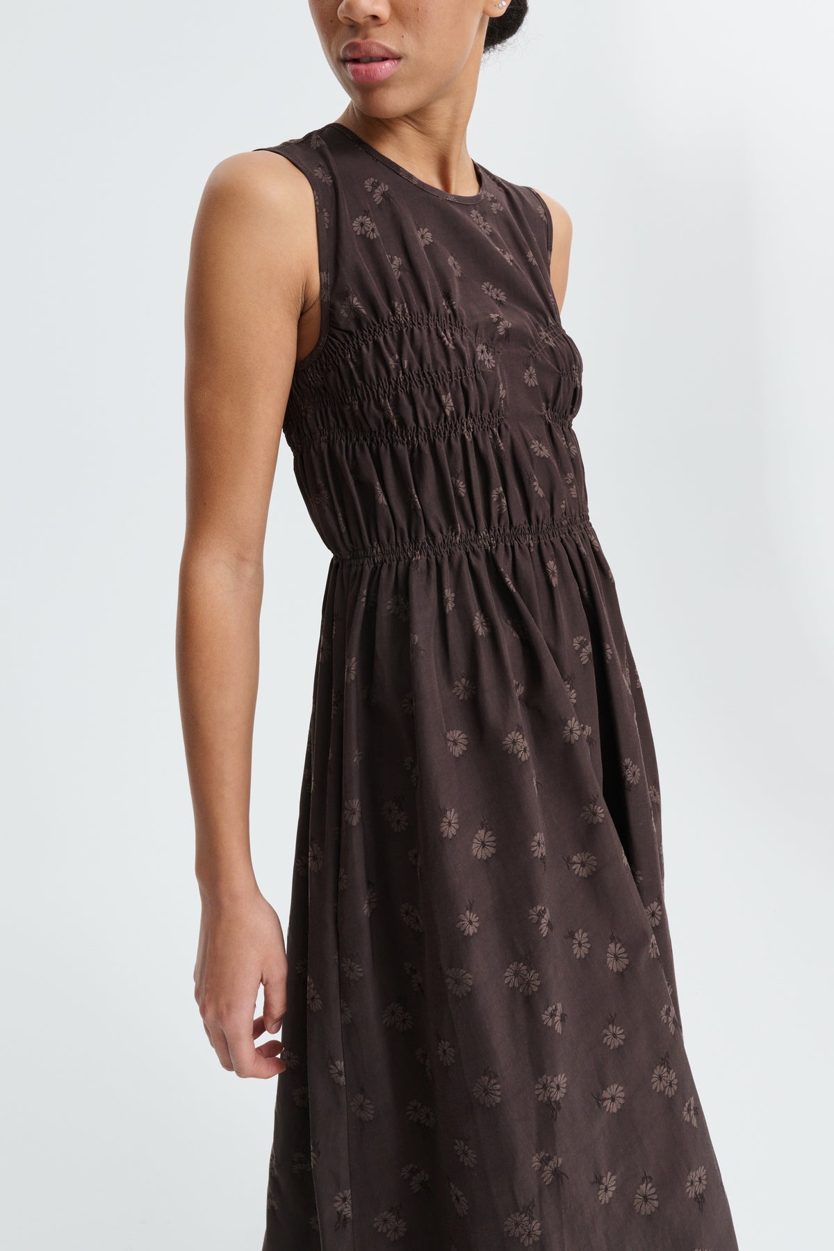 CBCHRISTY | DRESS DITSY BELLIS BROWN