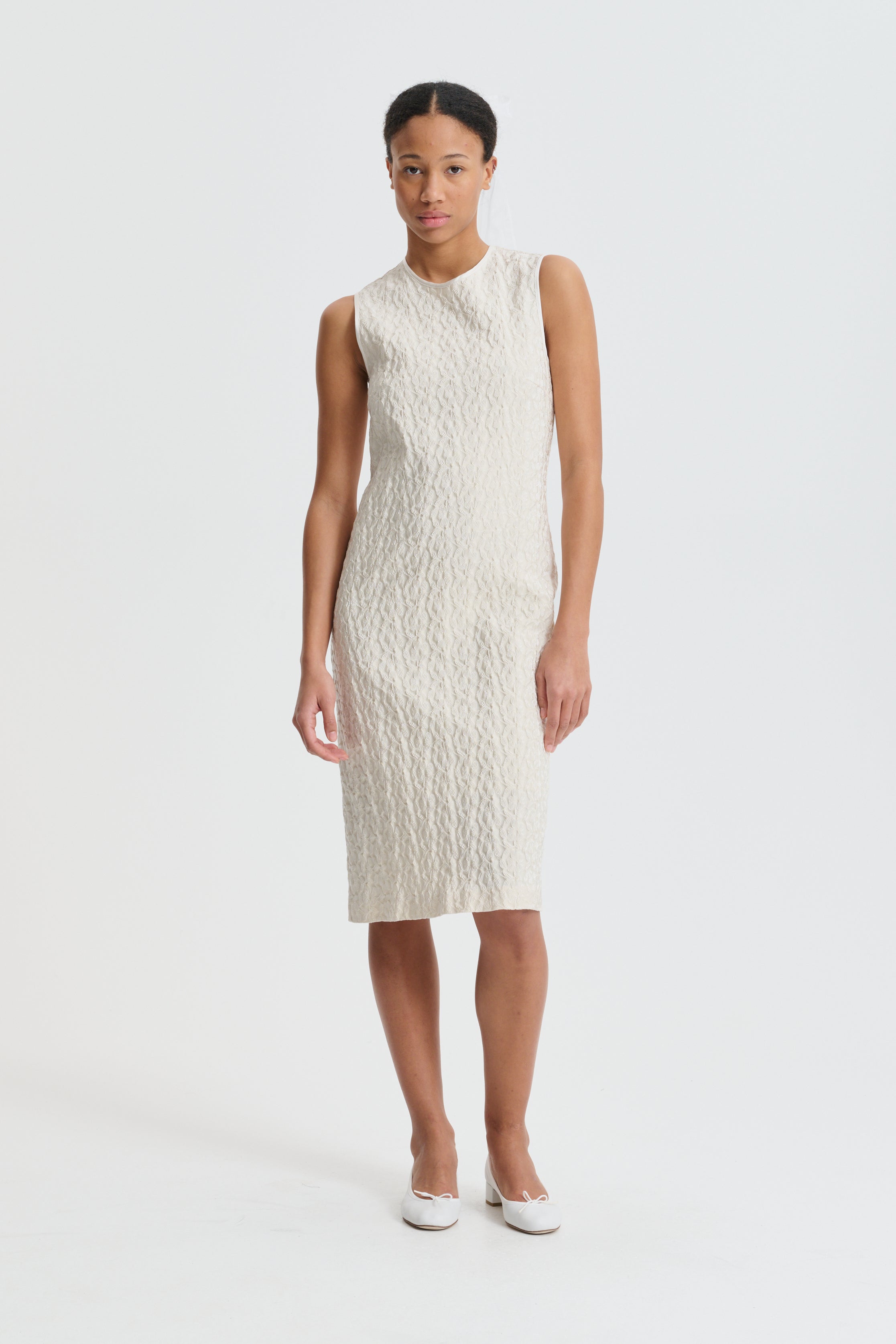 CBDEVIN | DRESS BEGONIA JACQUARD VINTAGE IVORY BRIDAL