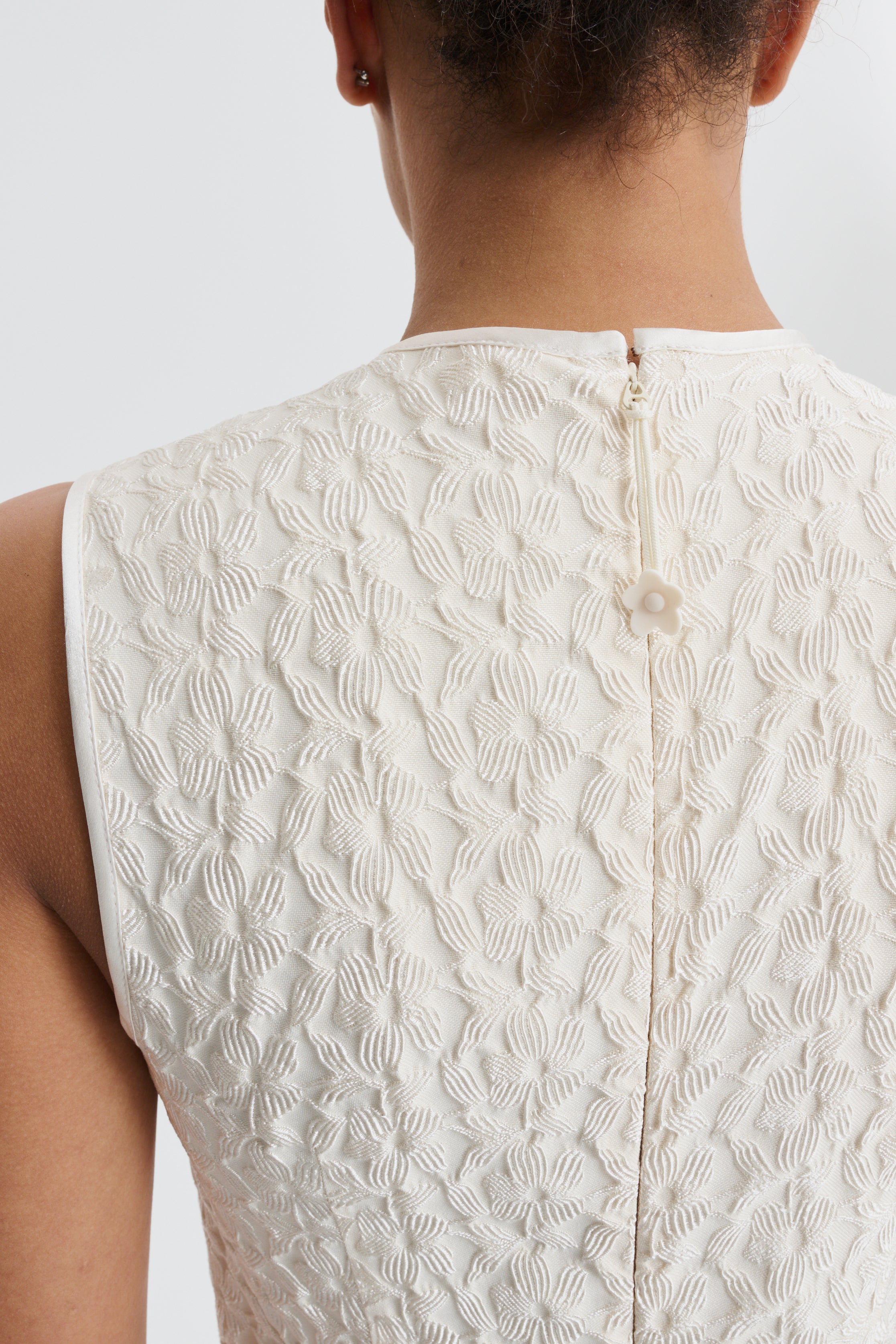 CBDEVIN | DRESS BEGONIA JACQUARD VINTAGE IVORY BRIDAL
