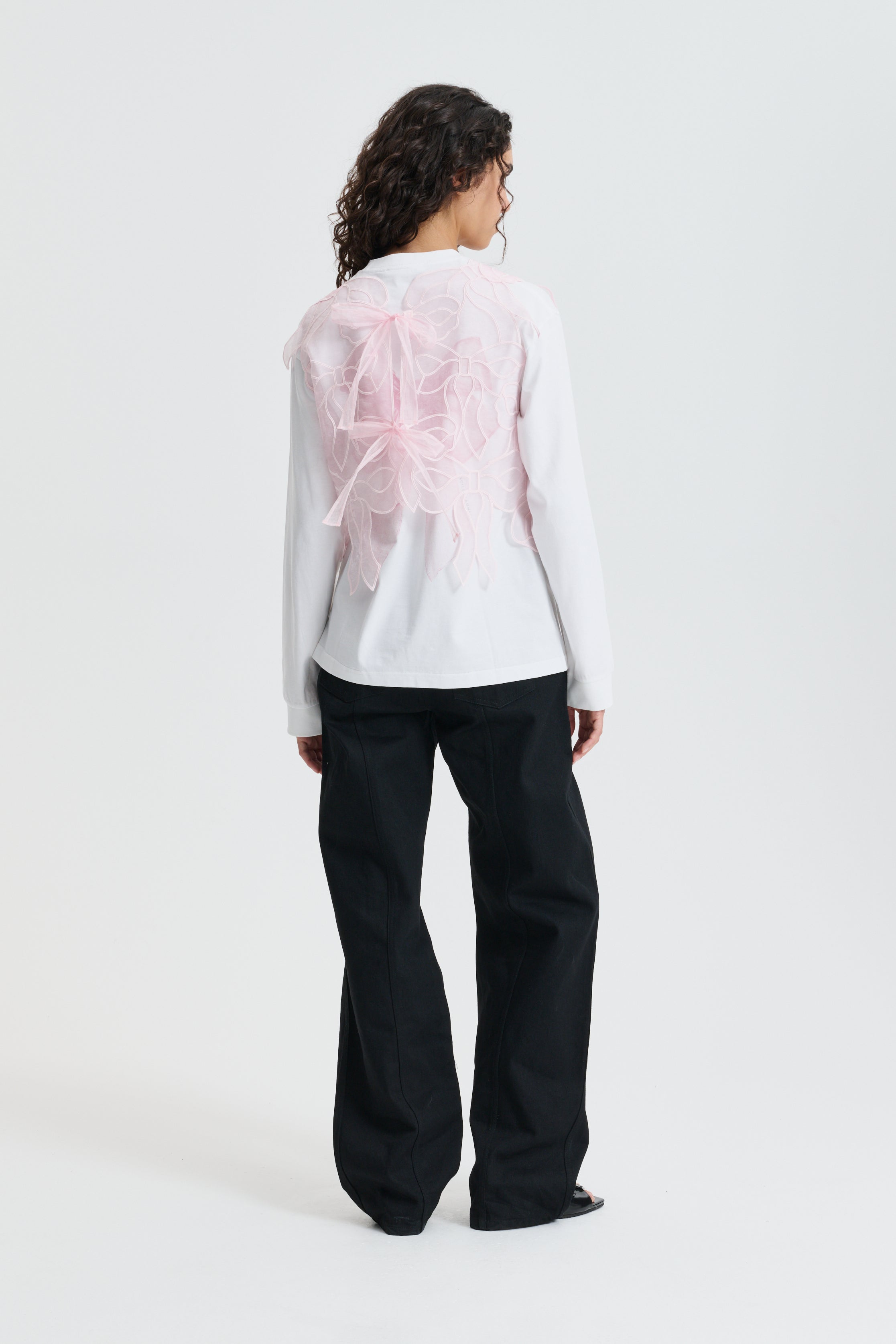 CBAYA | TOP BOW EMBROIDERY BLUSH PINK