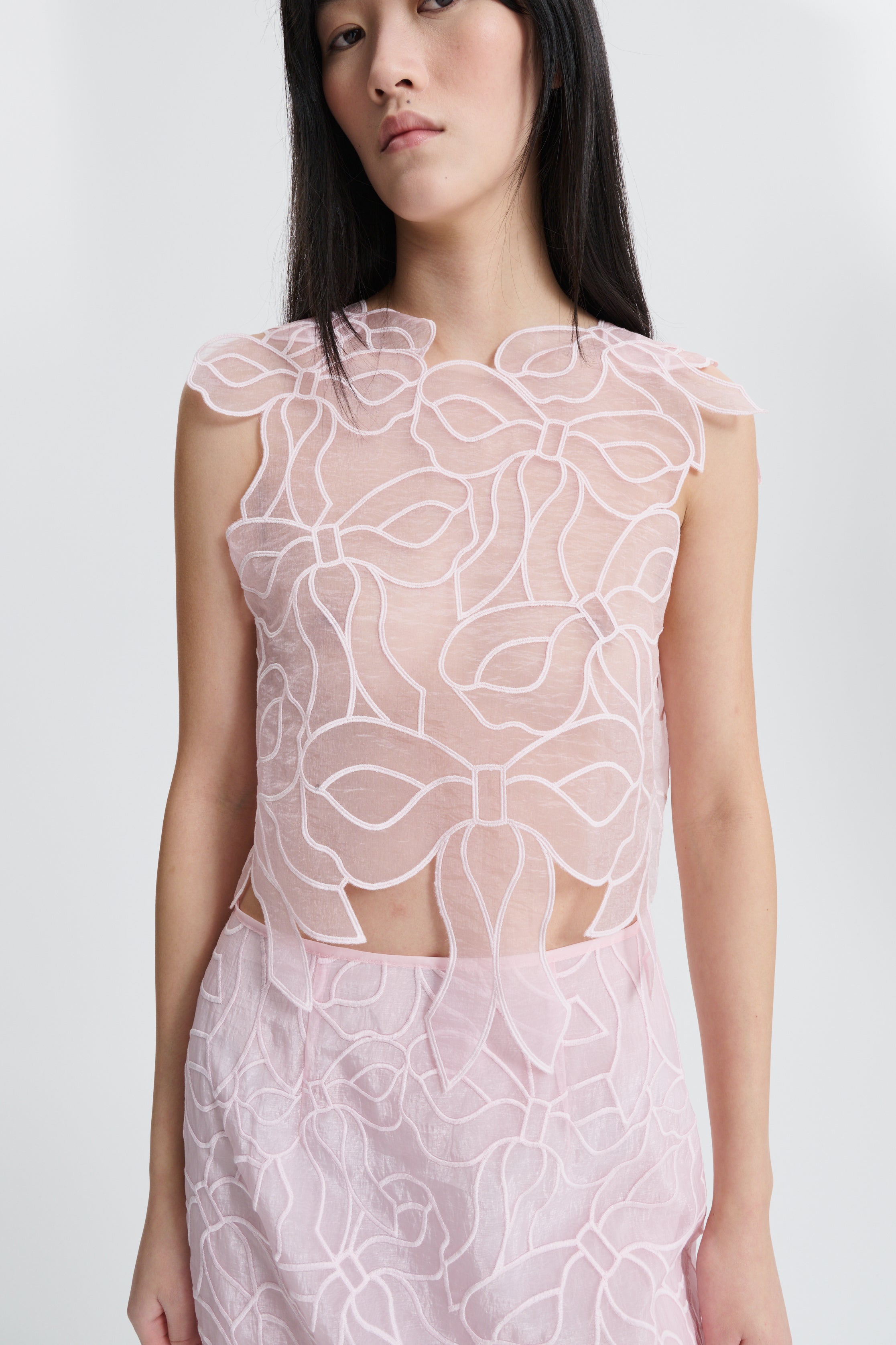 CBAYA | TOP BOW EMBROIDERY BLUSH PINK