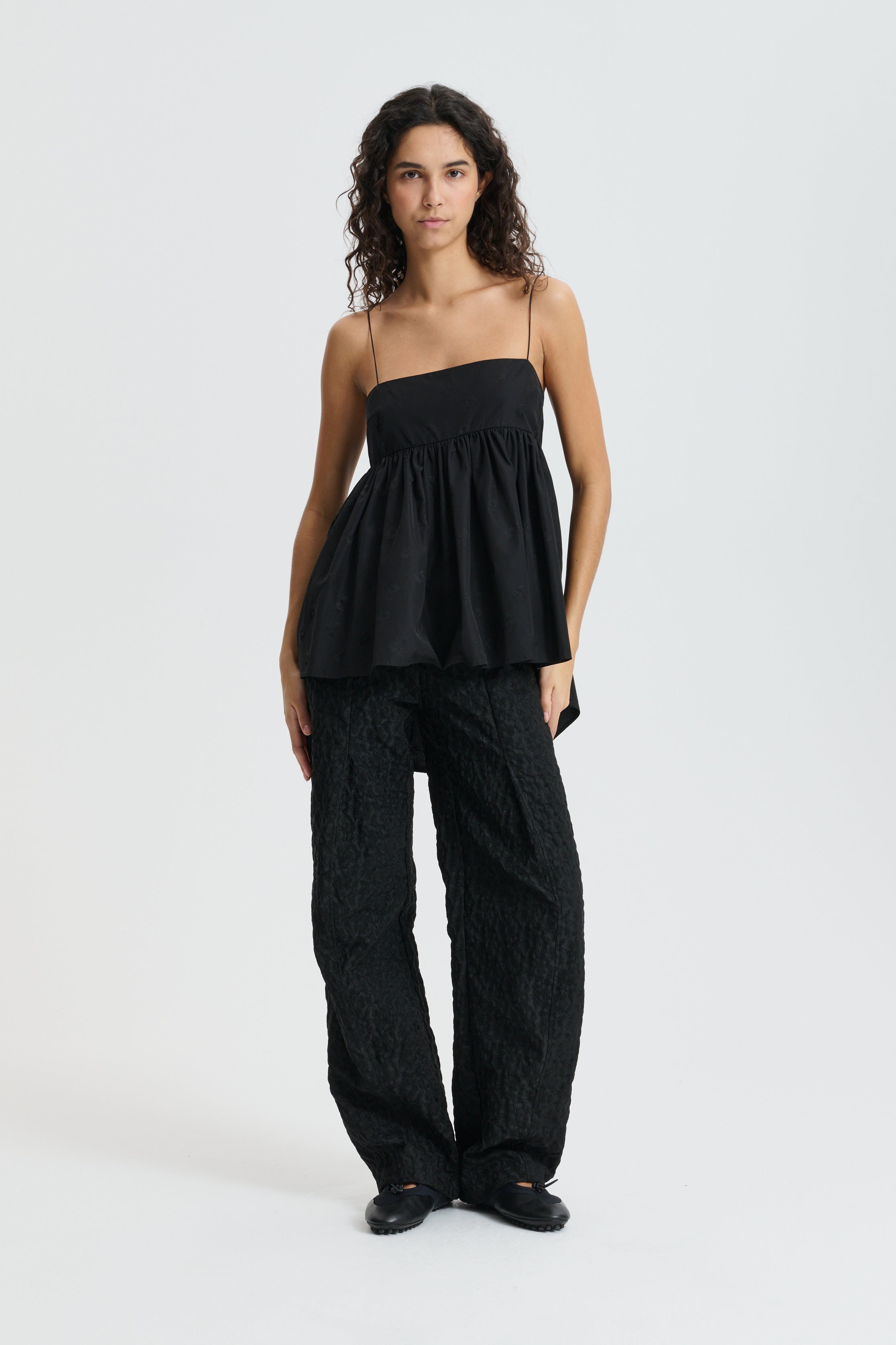 CBVERONICA | TOP DITSY BELLIS BLACK