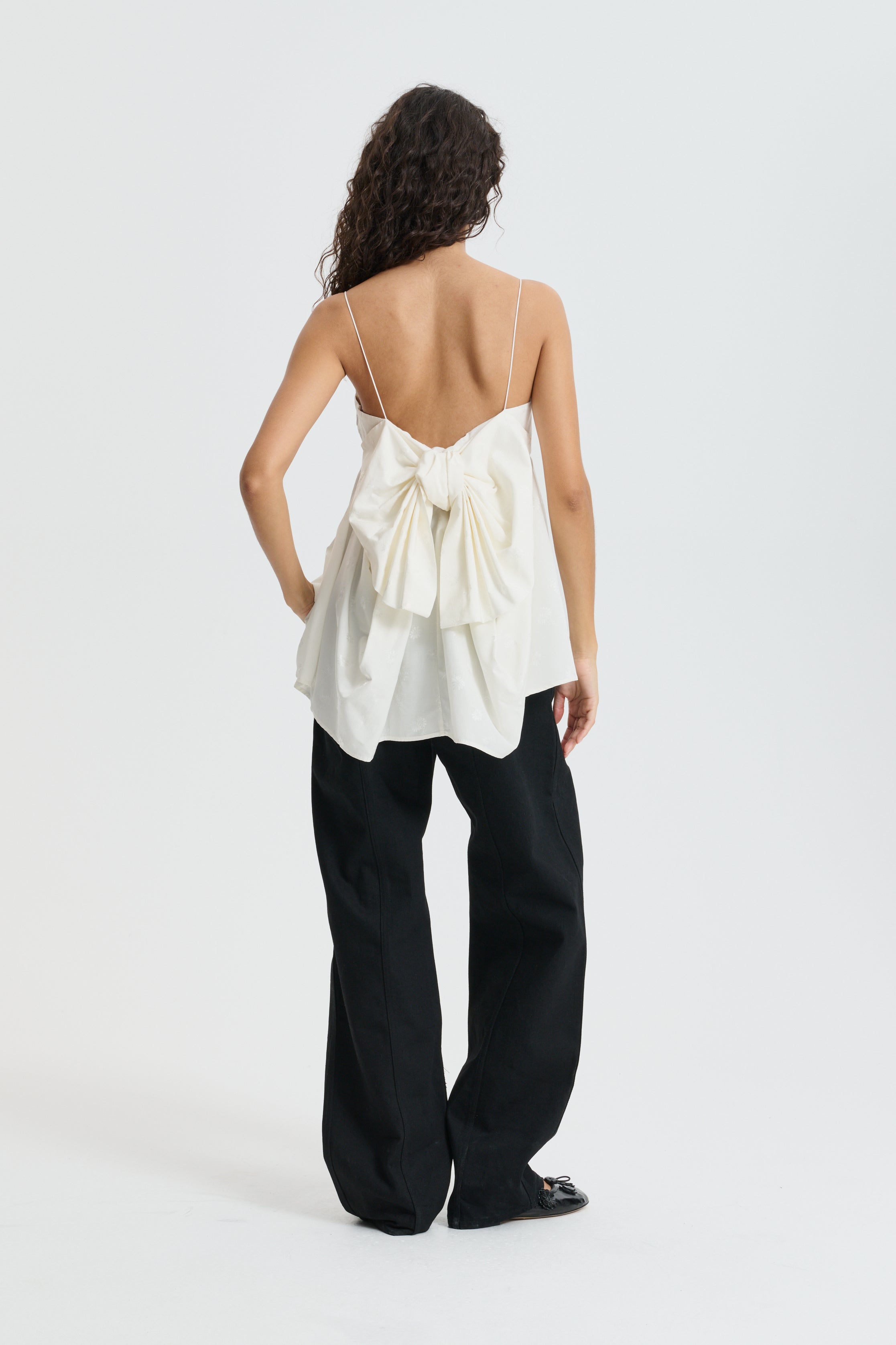 CBVERONICA | TOP DITSY BELLIS WHITE