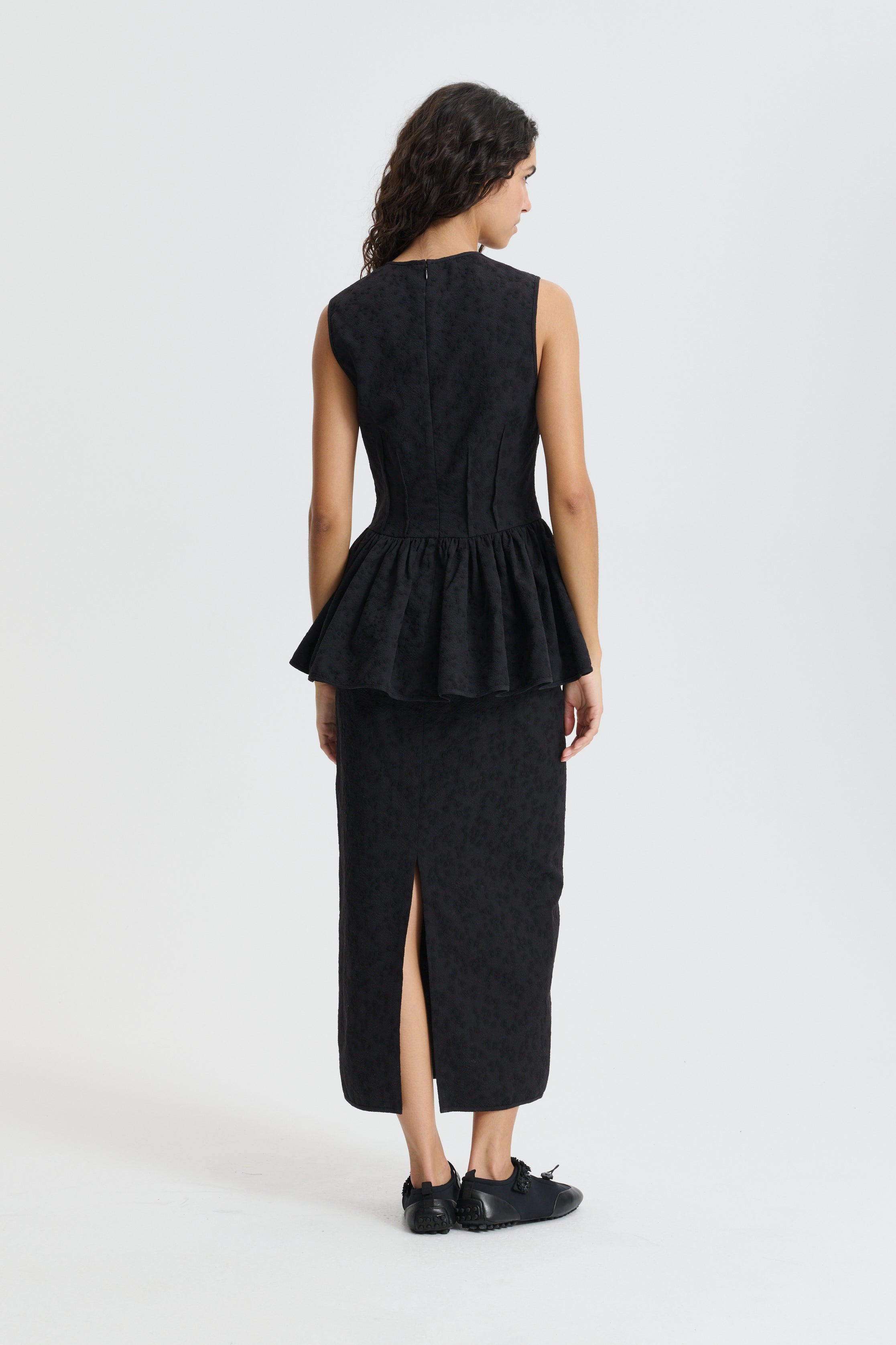 CBDAIMI | TOP EIRA MATELASSÉ BLACK