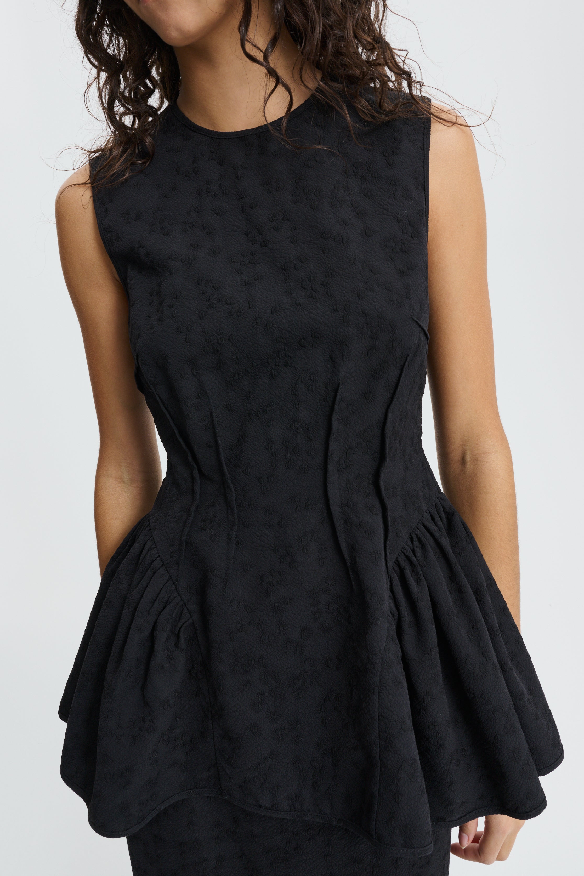CBDAIMI | TOP EIRA MATELASSÉ BLACK