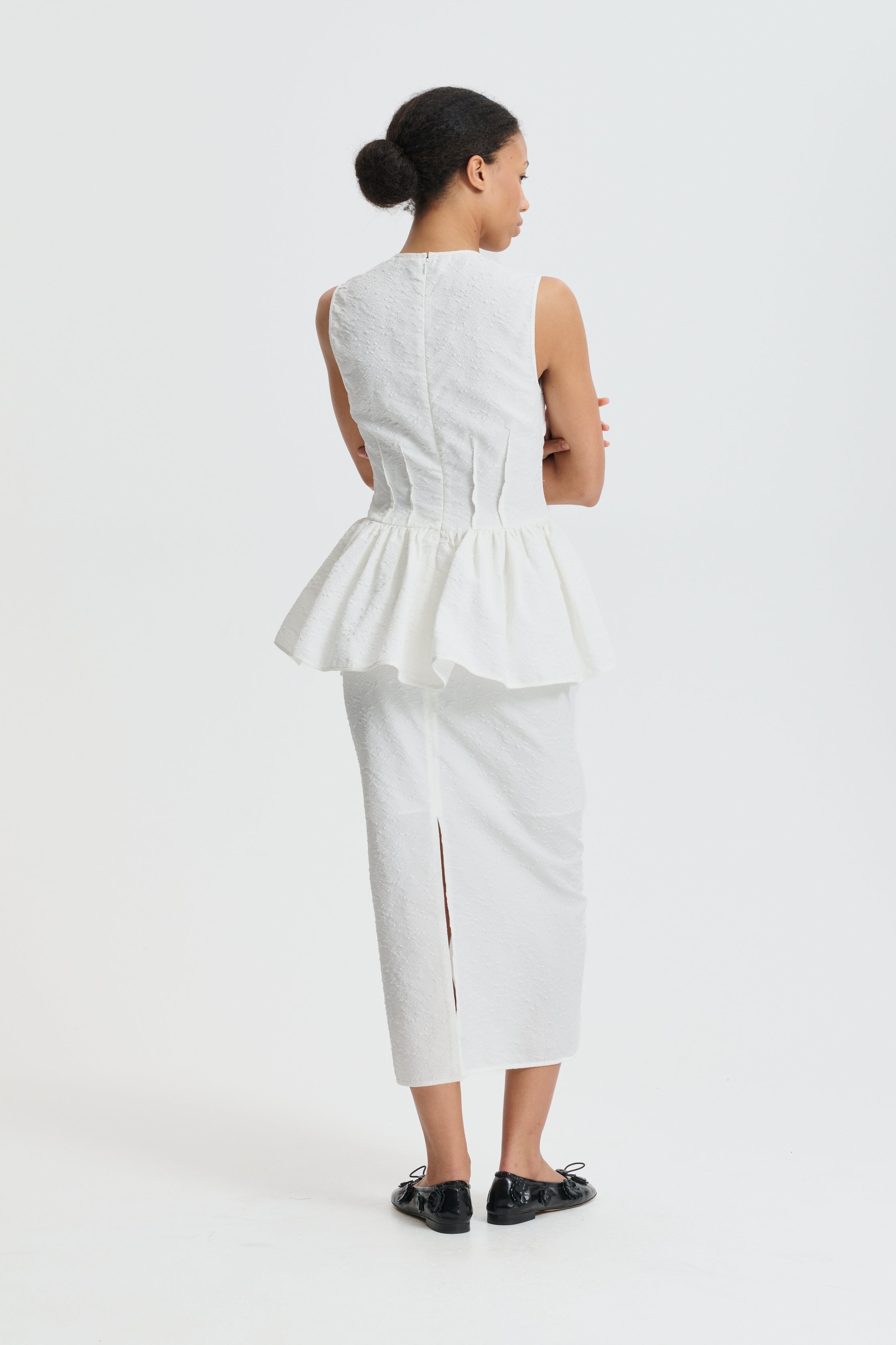 CBDAIMI | TOP EIRA MATELASSÉ WHITE
