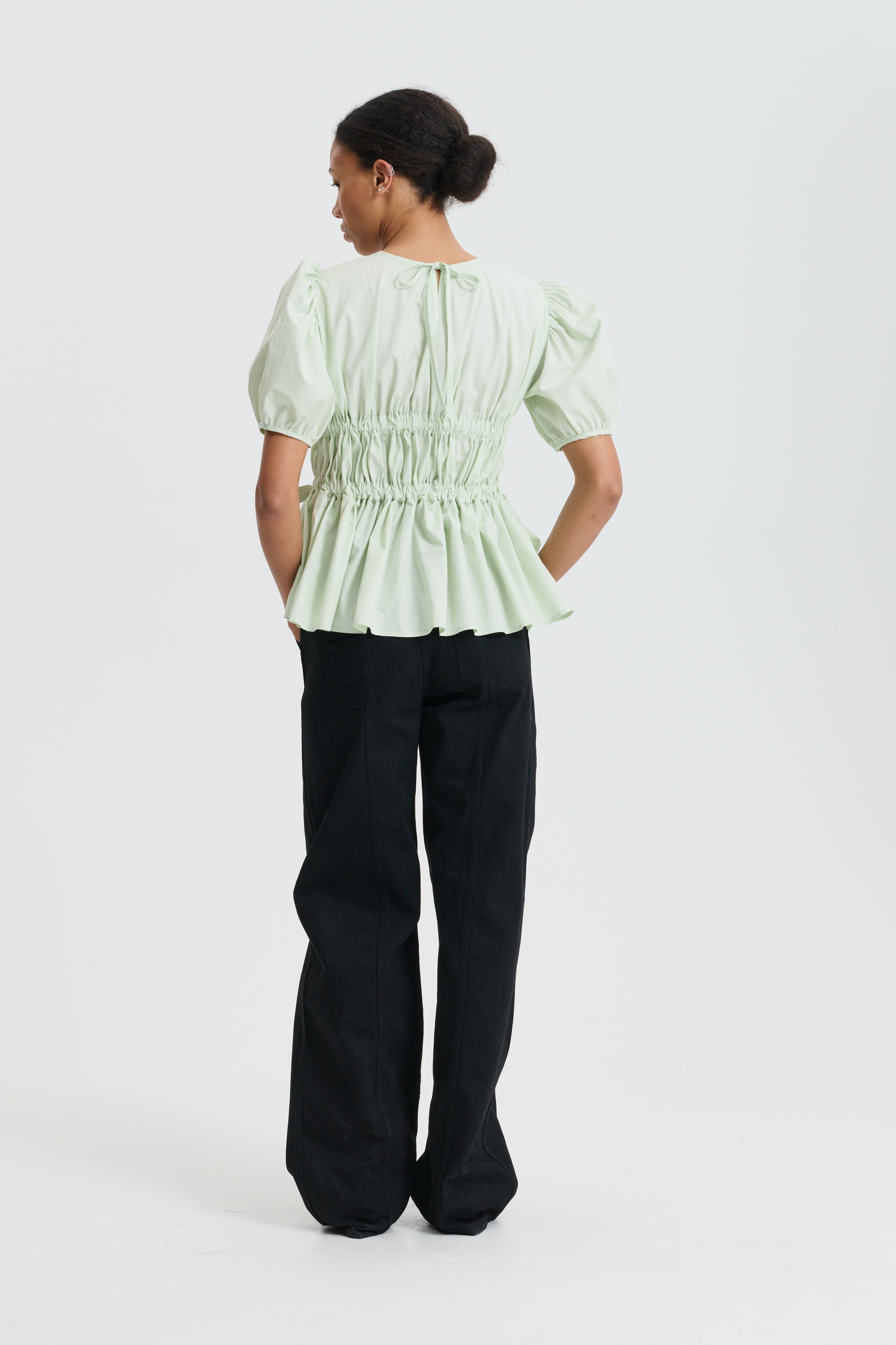 CBFREYA | TOP COTTON PALE GREEN