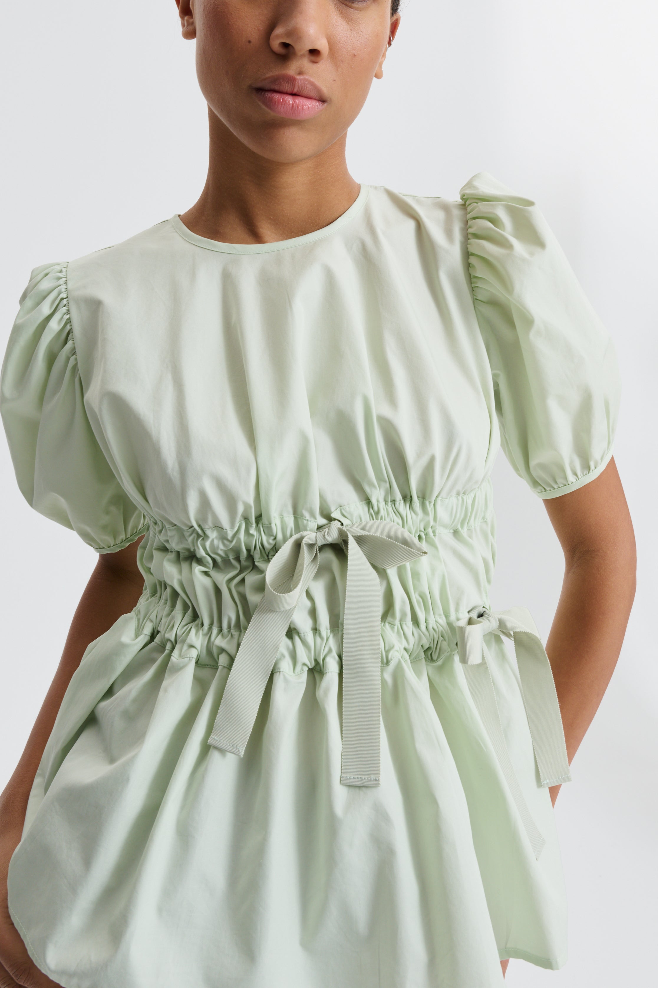 CBFREYA | TOP COTTON PALE GREEN