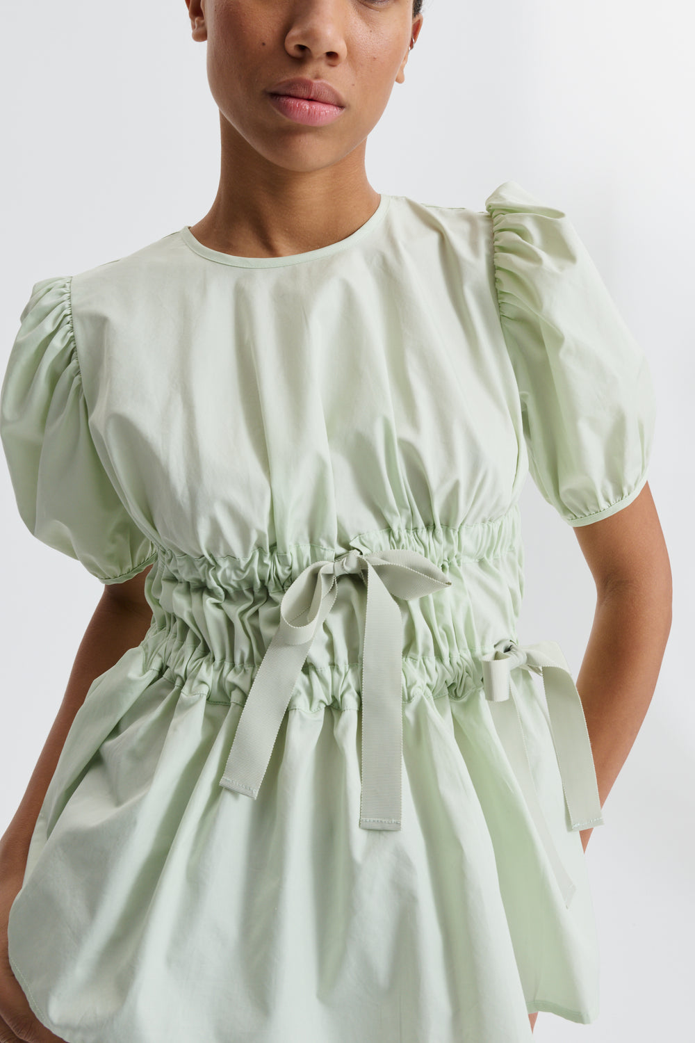 CBFREYA | TOP COTTON PALE GREEN