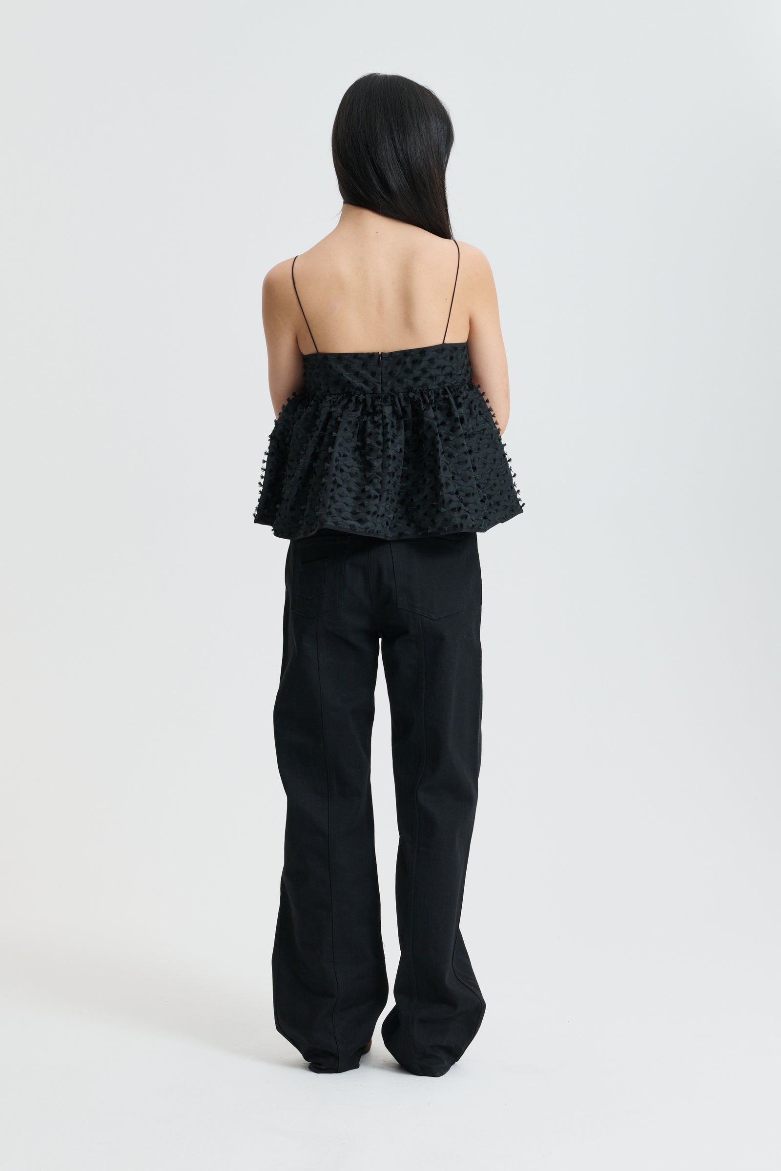 CBBABETTE | TOP FIAMMA FIL-COUPÉ BLACK