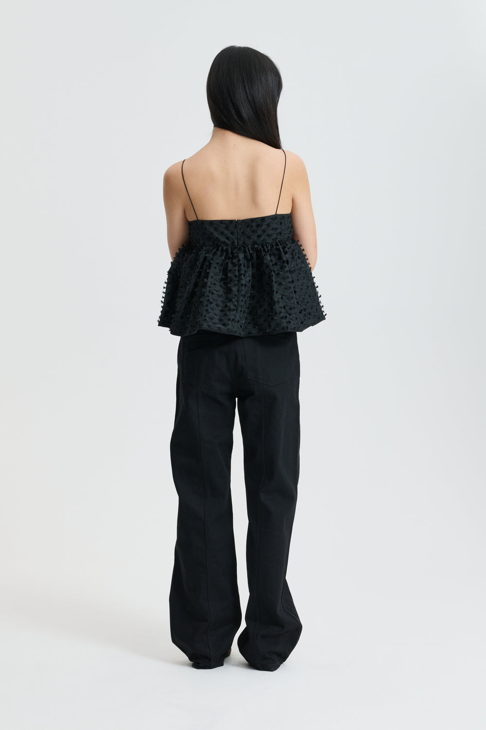 CBBABETTE | TOP FIAMMA FIL-COUPÉ BLACK