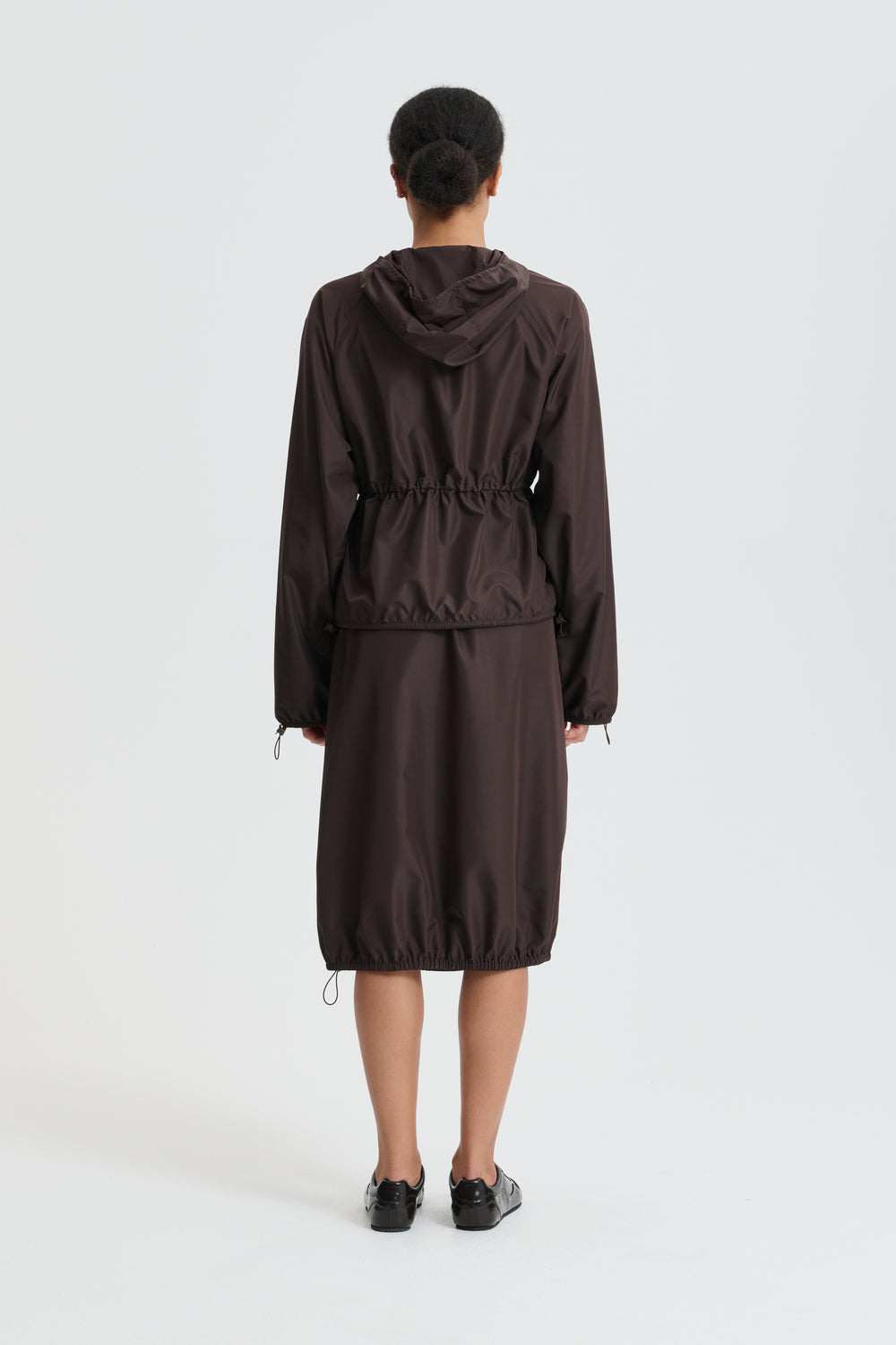 CBFREJ | HOODIE RECYCLED FAILLE BROWN