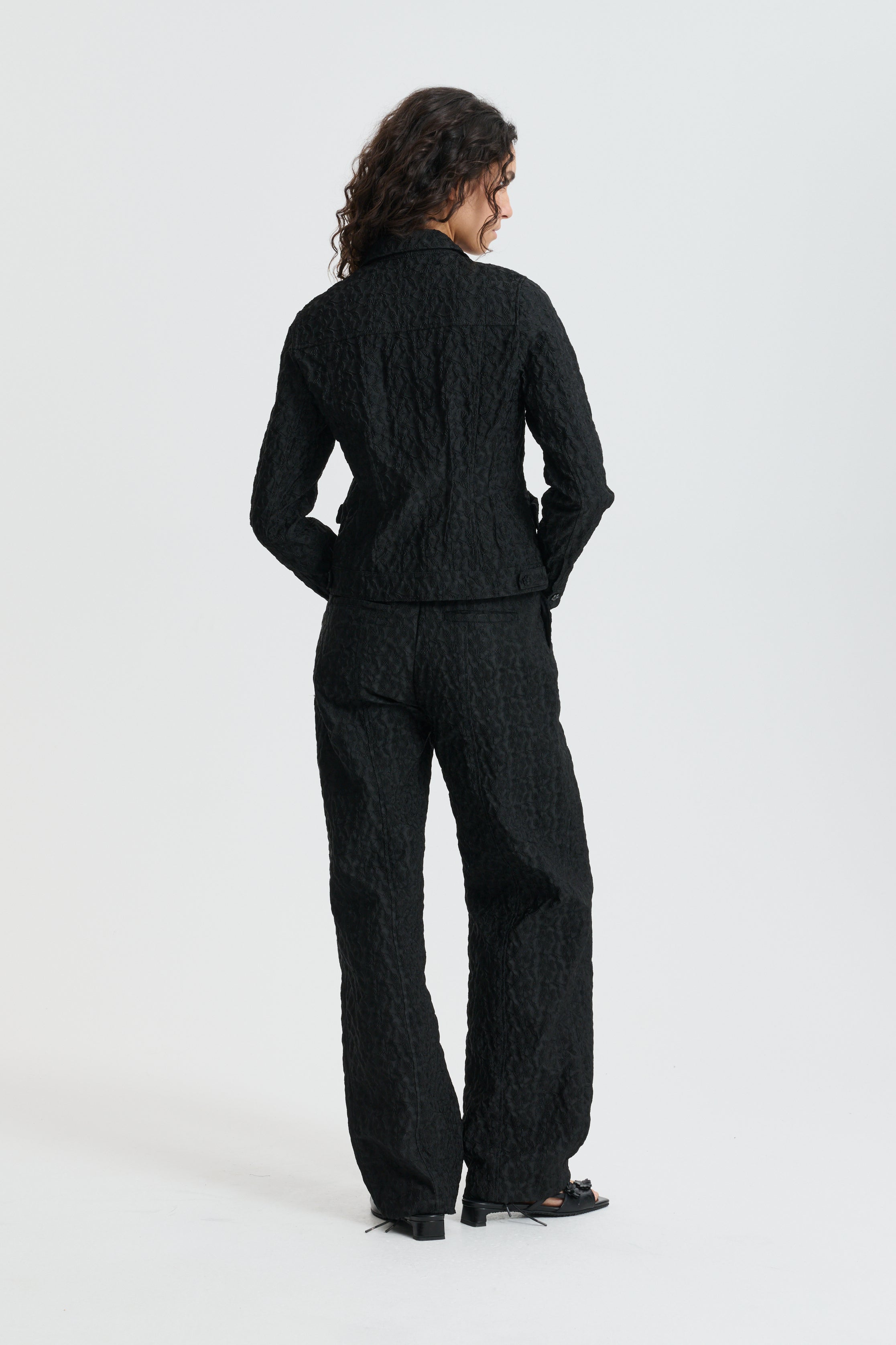 CBCLOVER | BLAZER BEGONIA JACQUARD BLACK