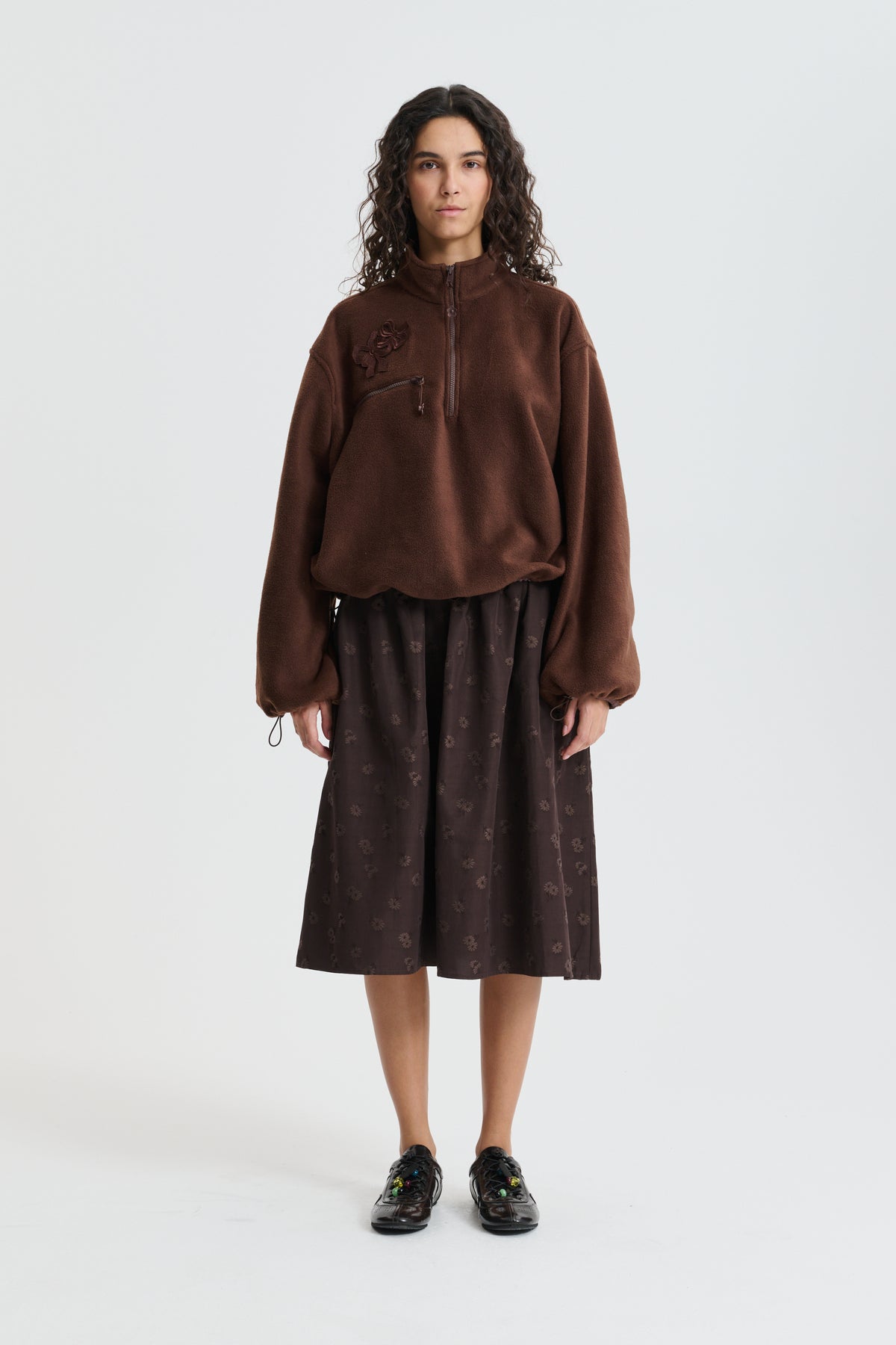 CBFREDERIK | ANORAK SOFT FLEECE BROWN