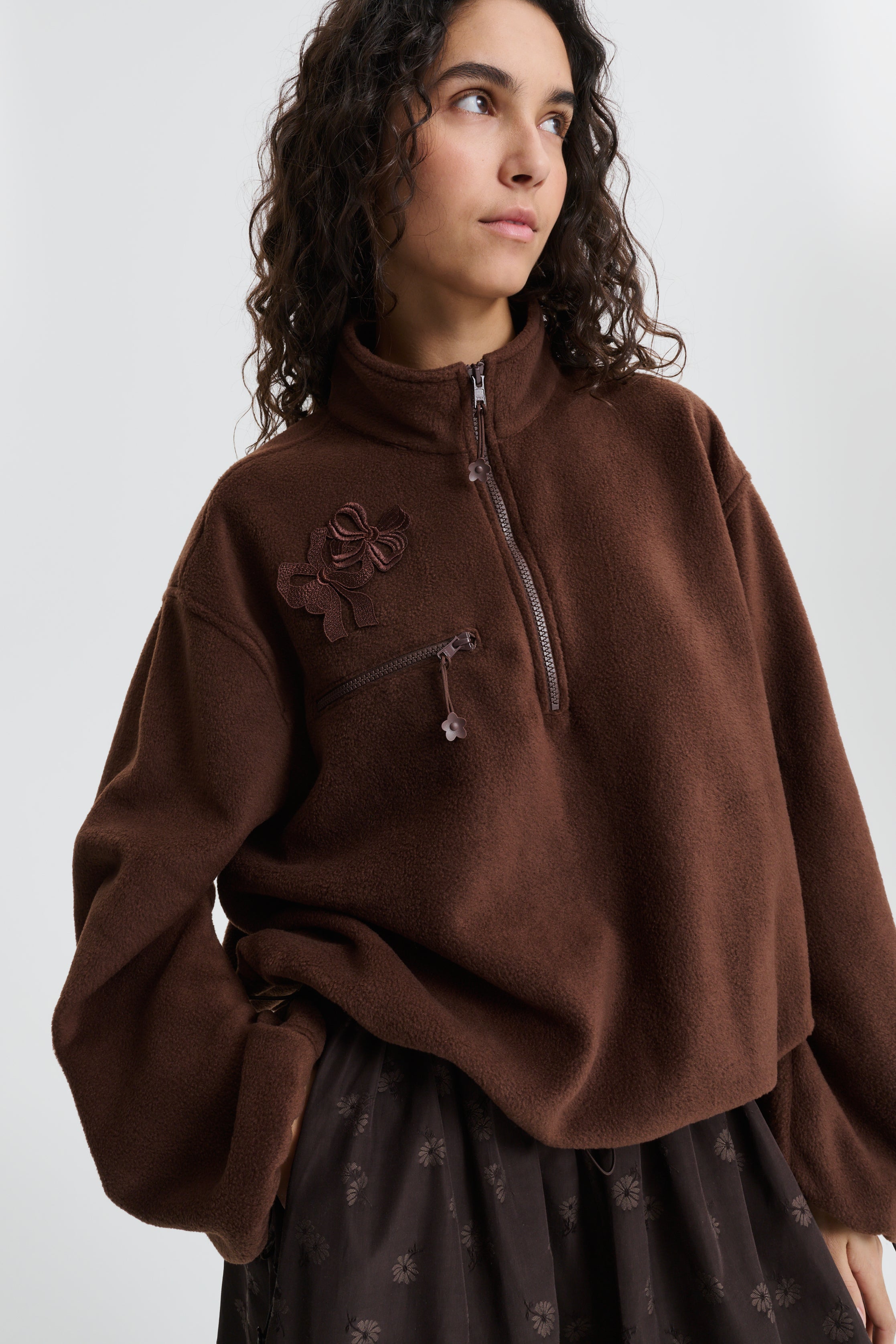 CBFREDERIK | ANORAK SOFT FLEECE BROWN