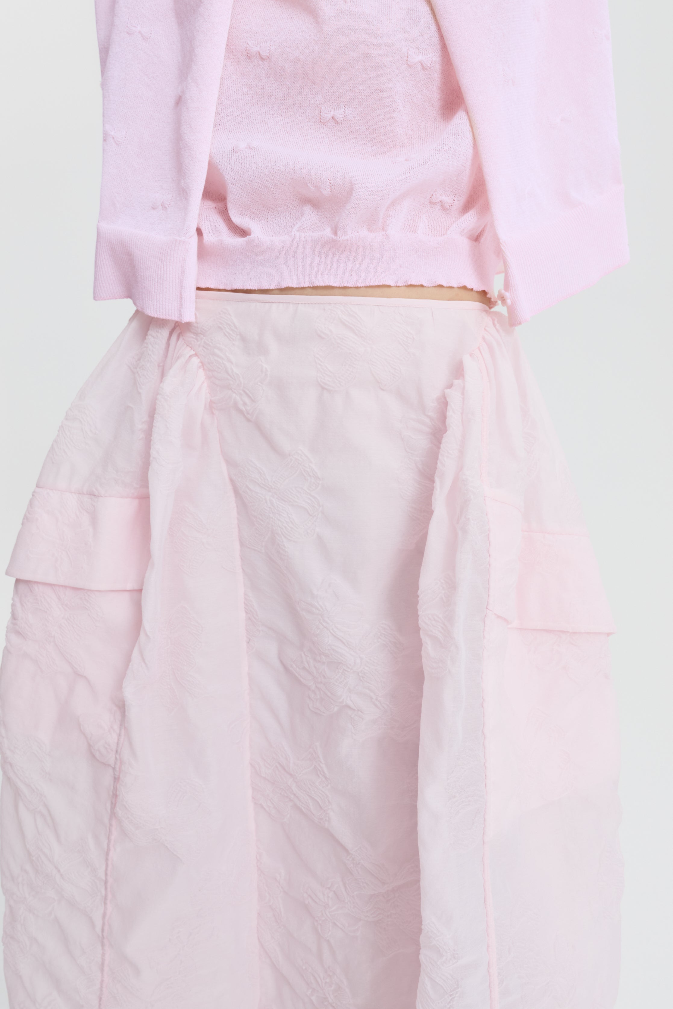 CBFUANA | SKIRT PAPILLON MATELASSÉ SOFT PINK