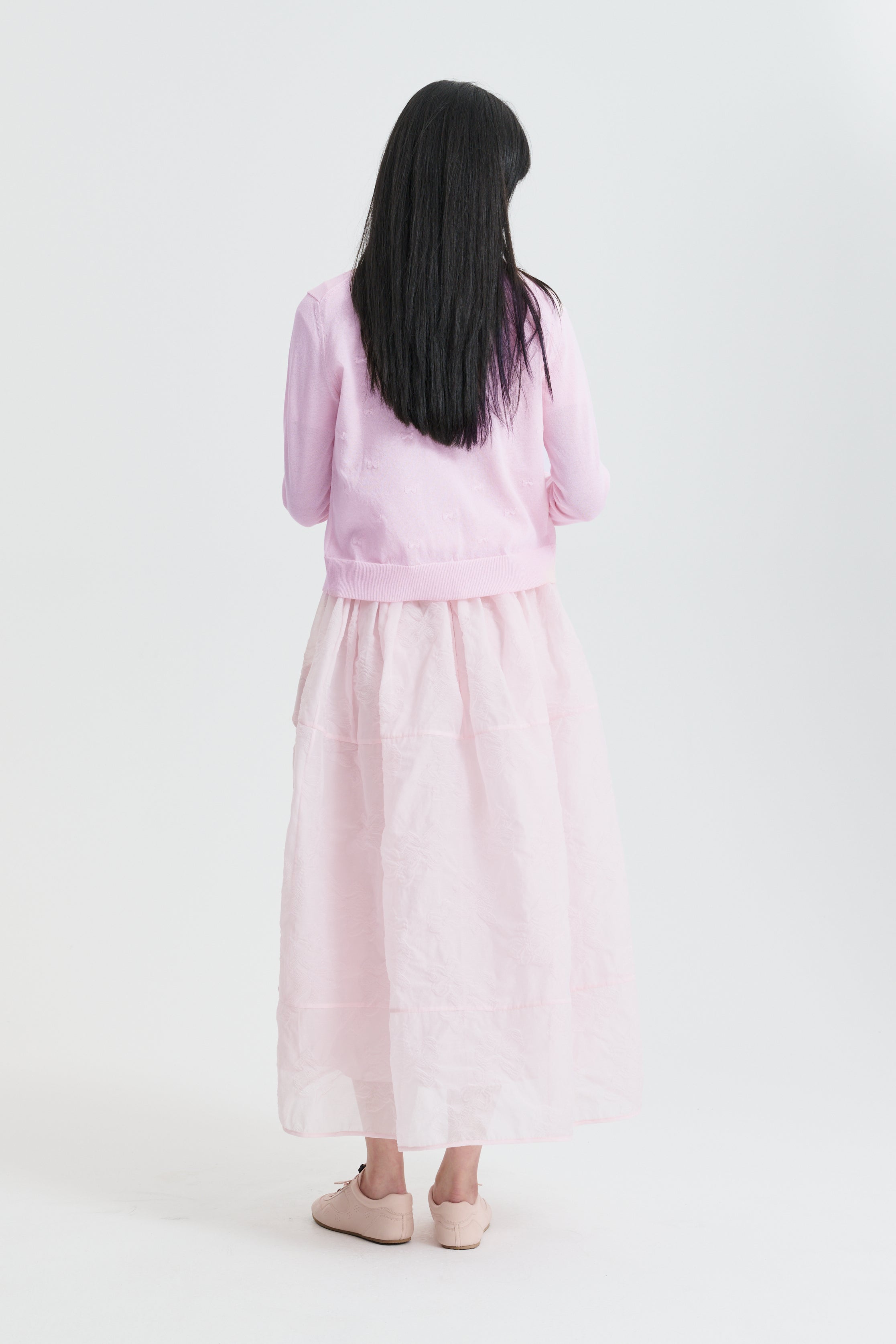 CBFUANA | SKIRT PAPILLON MATELASSÉ SOFT PINK