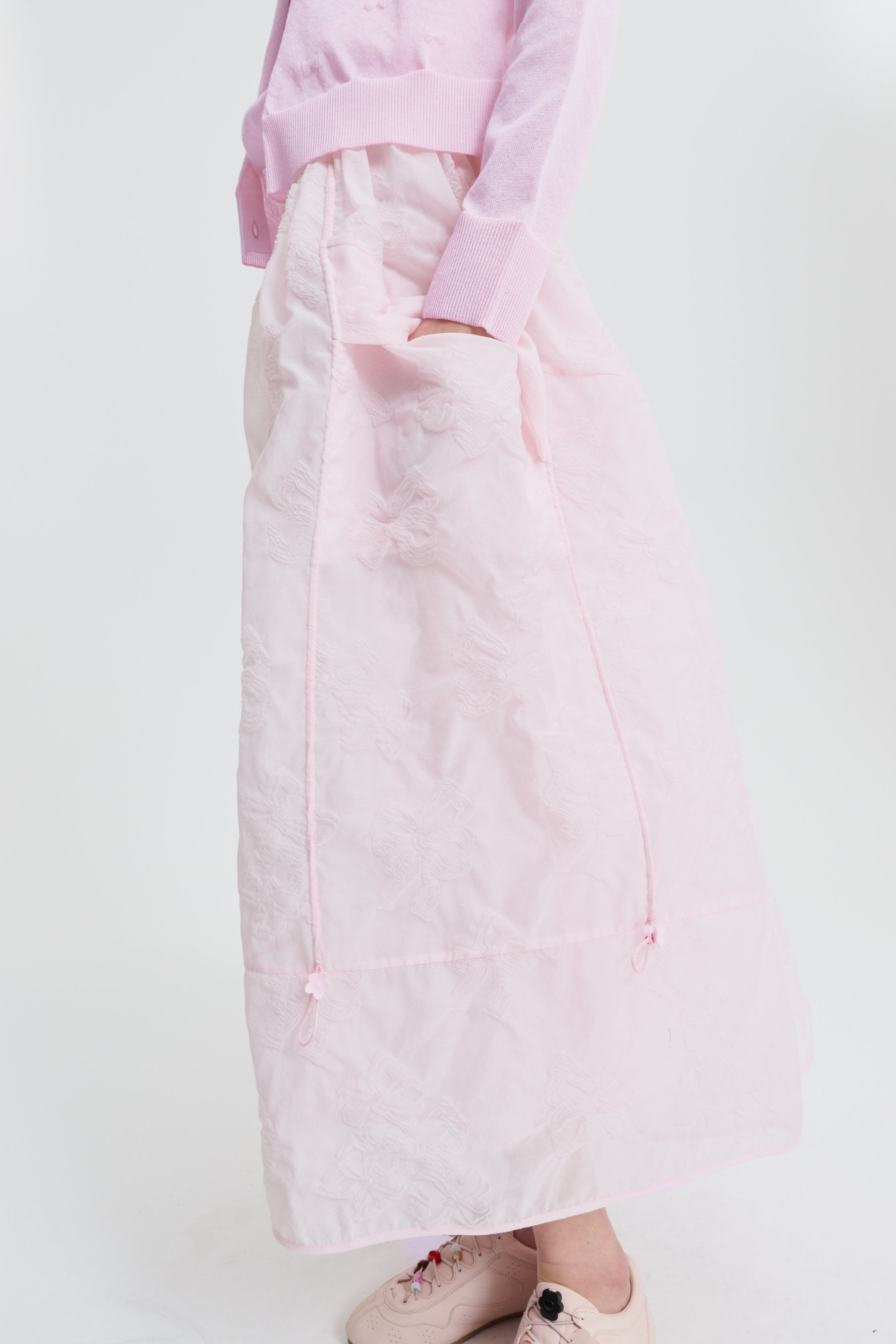CBFUANA | SKIRT PAPILLON MATELASSÉ SOFT PINK