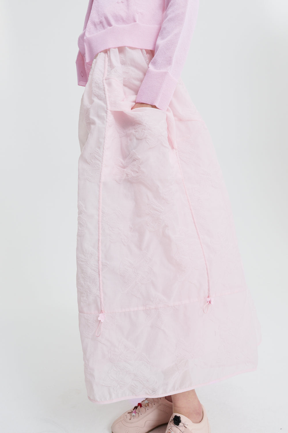 CBFUANA | SKIRT PAPILLON MATELASSÉ SOFT PINK