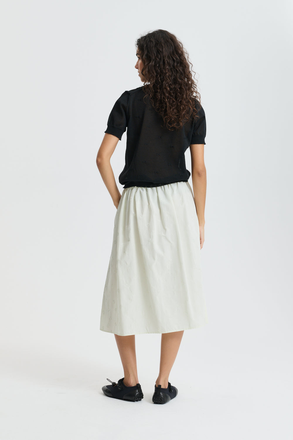 CBFIELLA | SKIRT DITSY BELLIS PALE GREEN