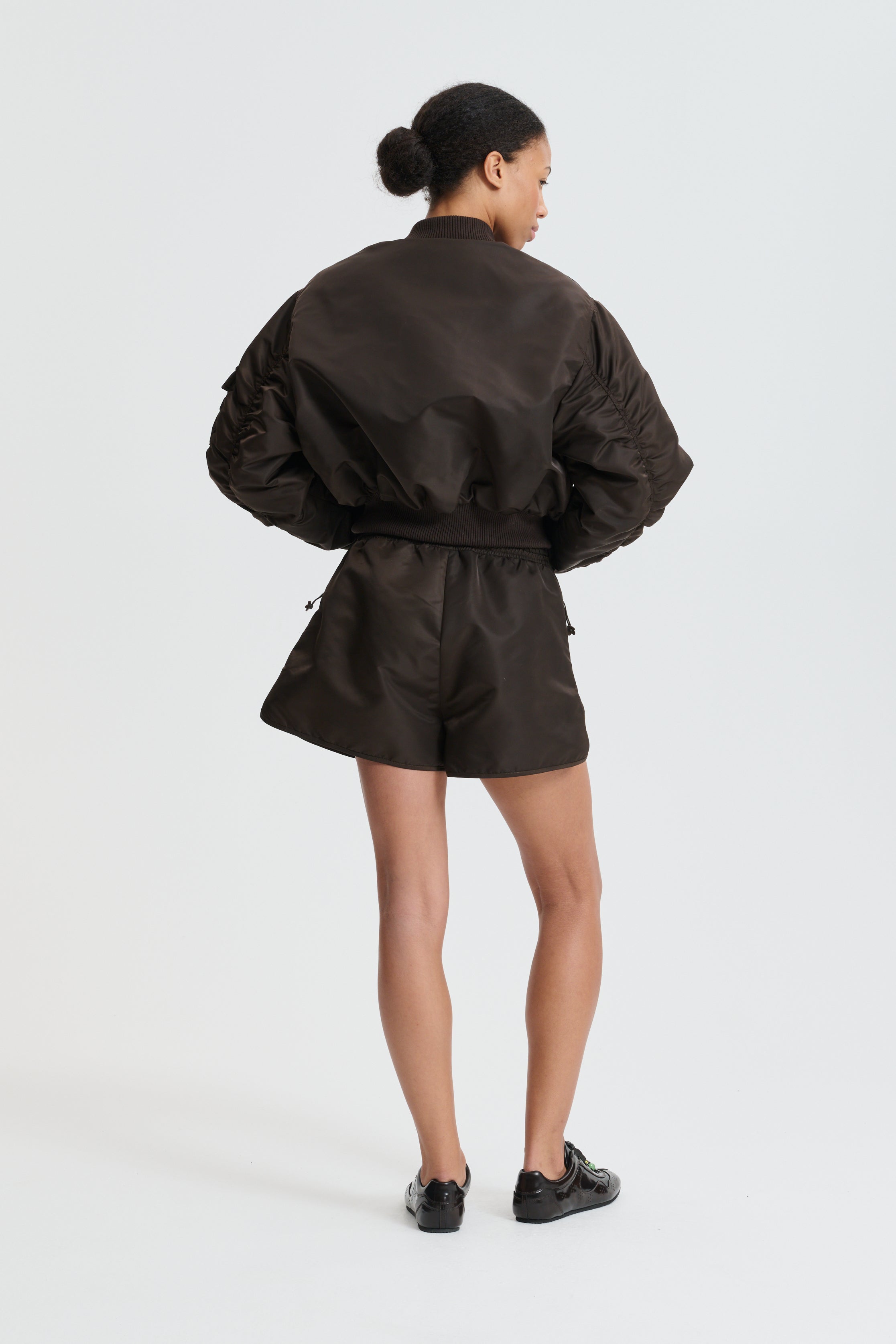 CBCOLETTE | SHORTS TECHNICAL NYLON BROWN