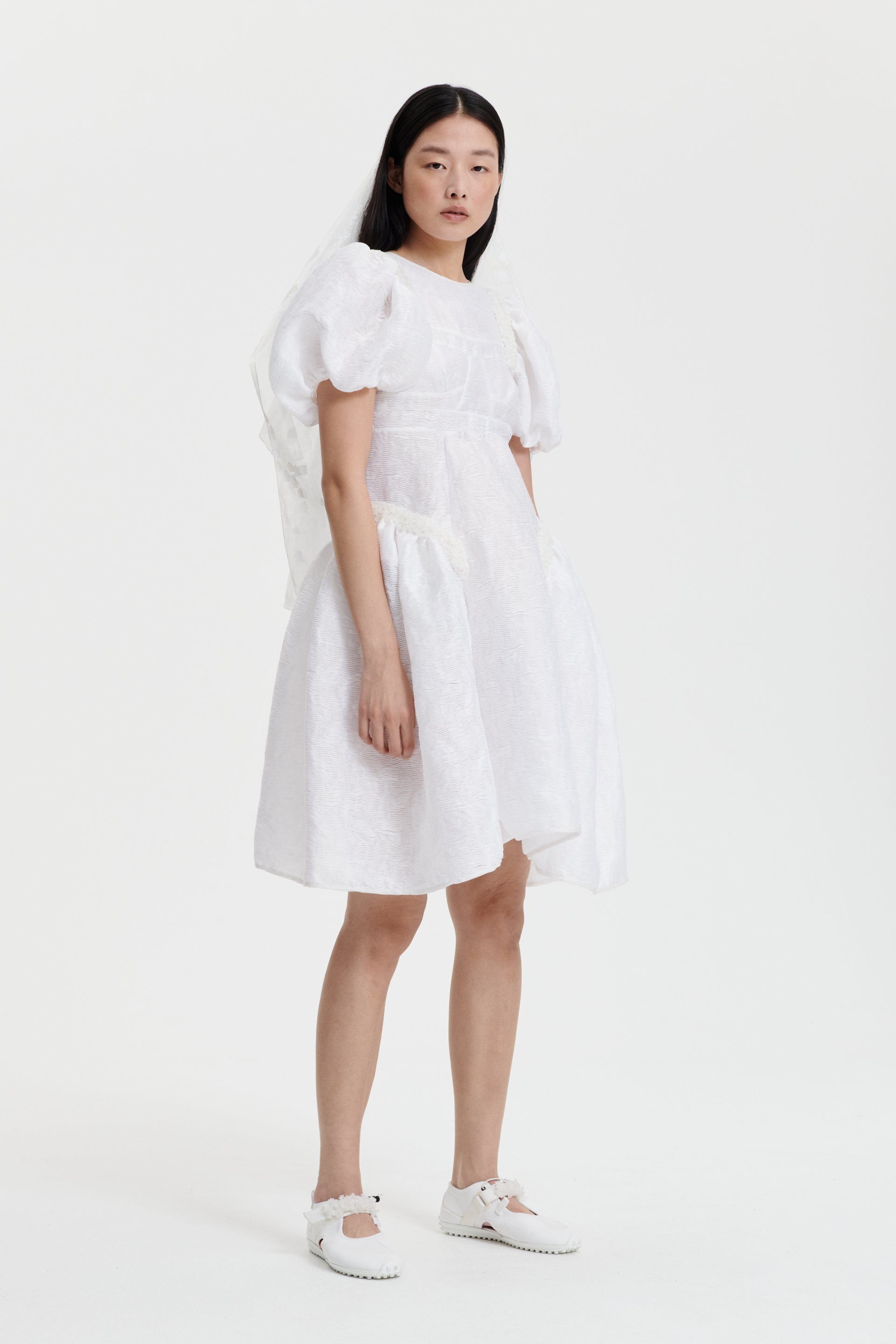 CAITLIN | DRESS DUNES MATELASS… WHITE BRIDAL