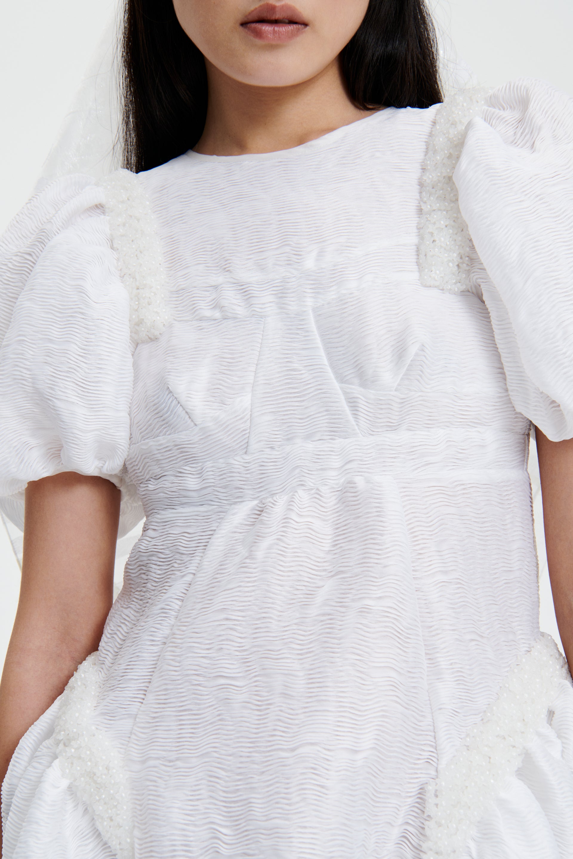 CAITLIN | DRESS DUNES MATELASS… WHITE BRIDAL