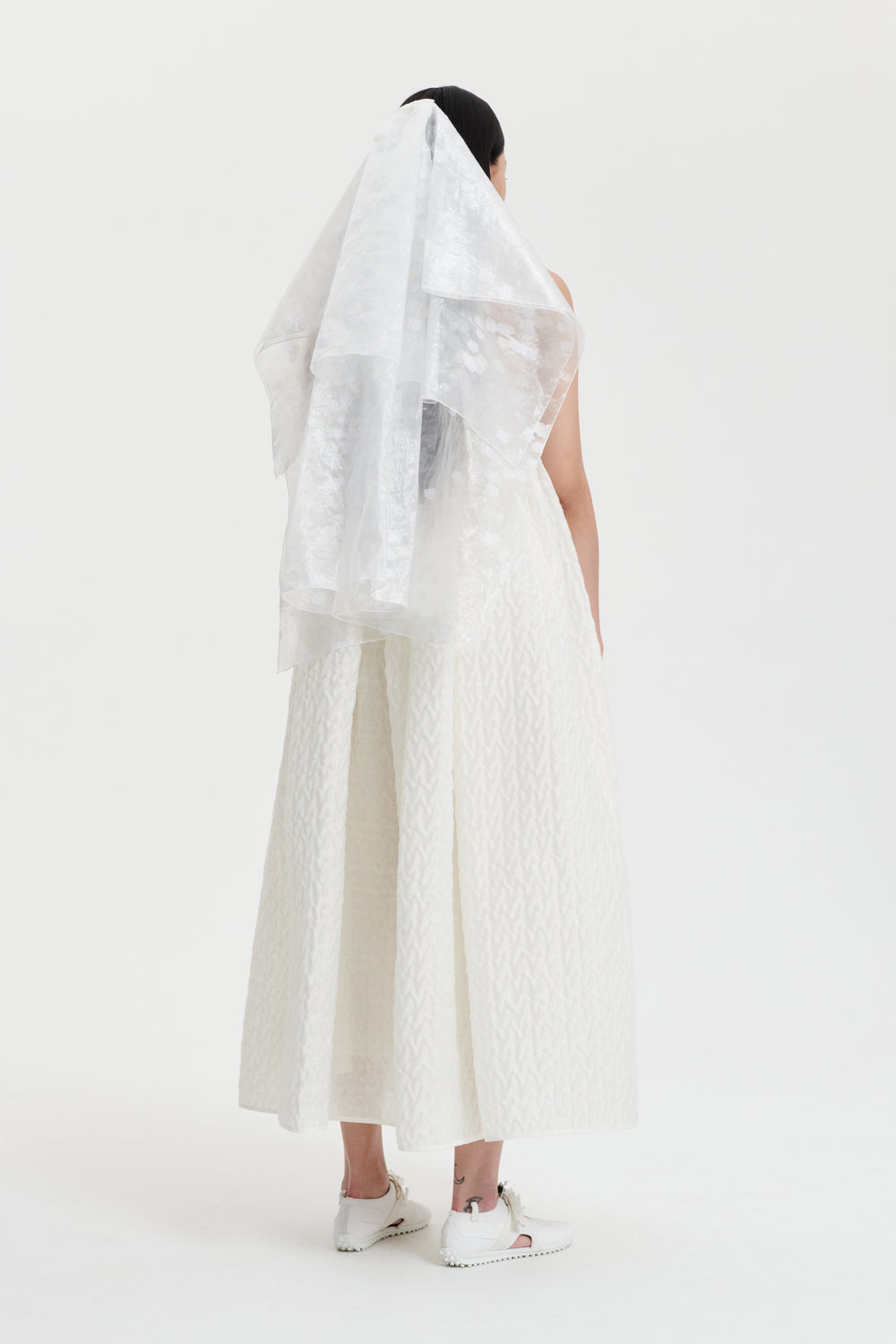 BETH | DRESS LINEN PLISSÉ WHITE BRIDAL