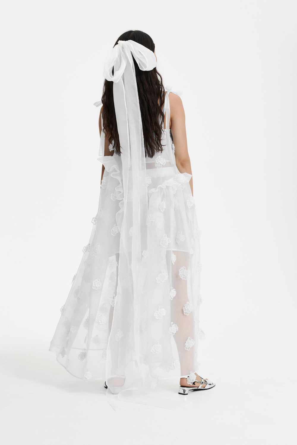 OSWALD | DRESS KIRI EMBROIDERY WHITE