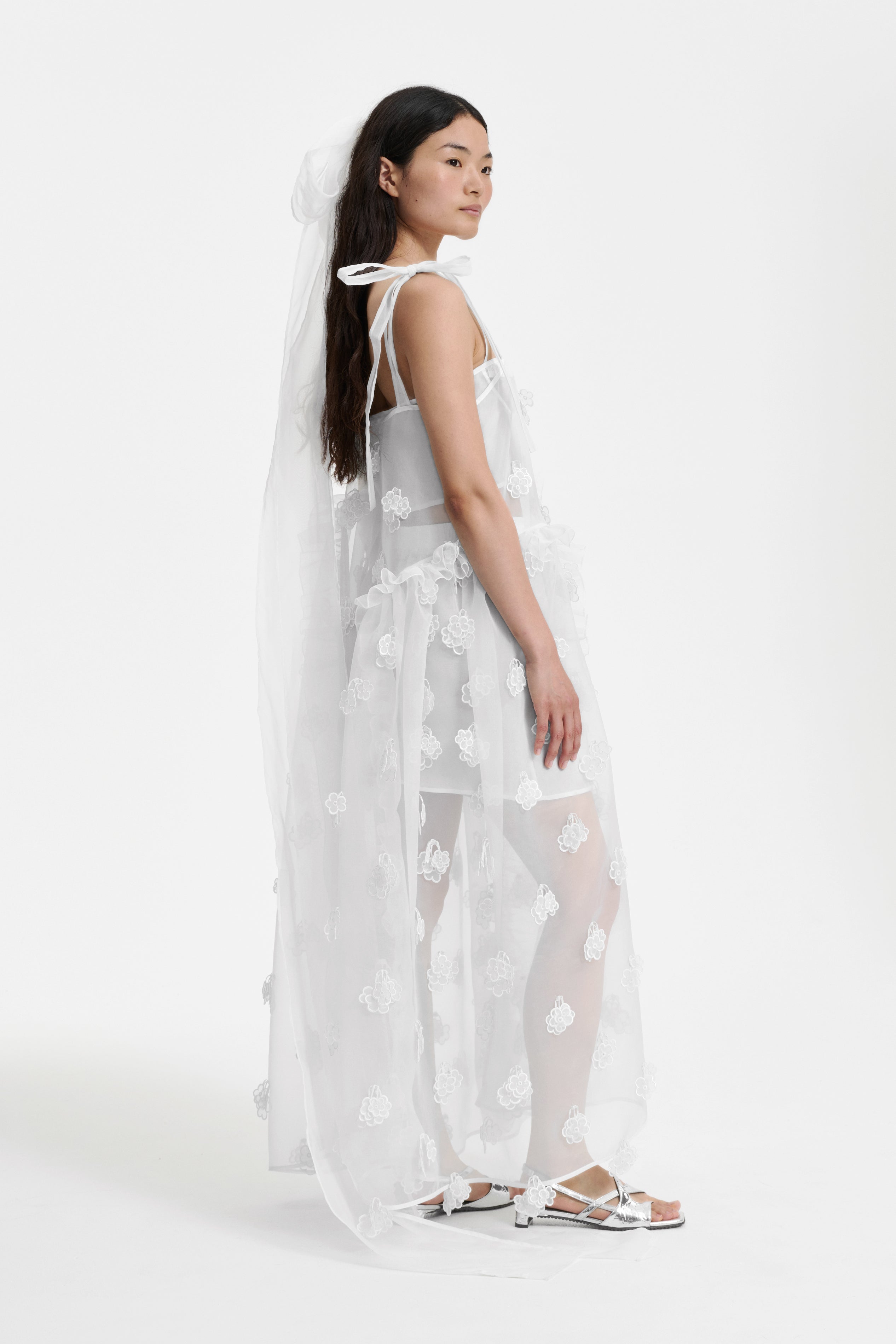 OSWALD | DRESS KIRI EMBROIDERY WHITE