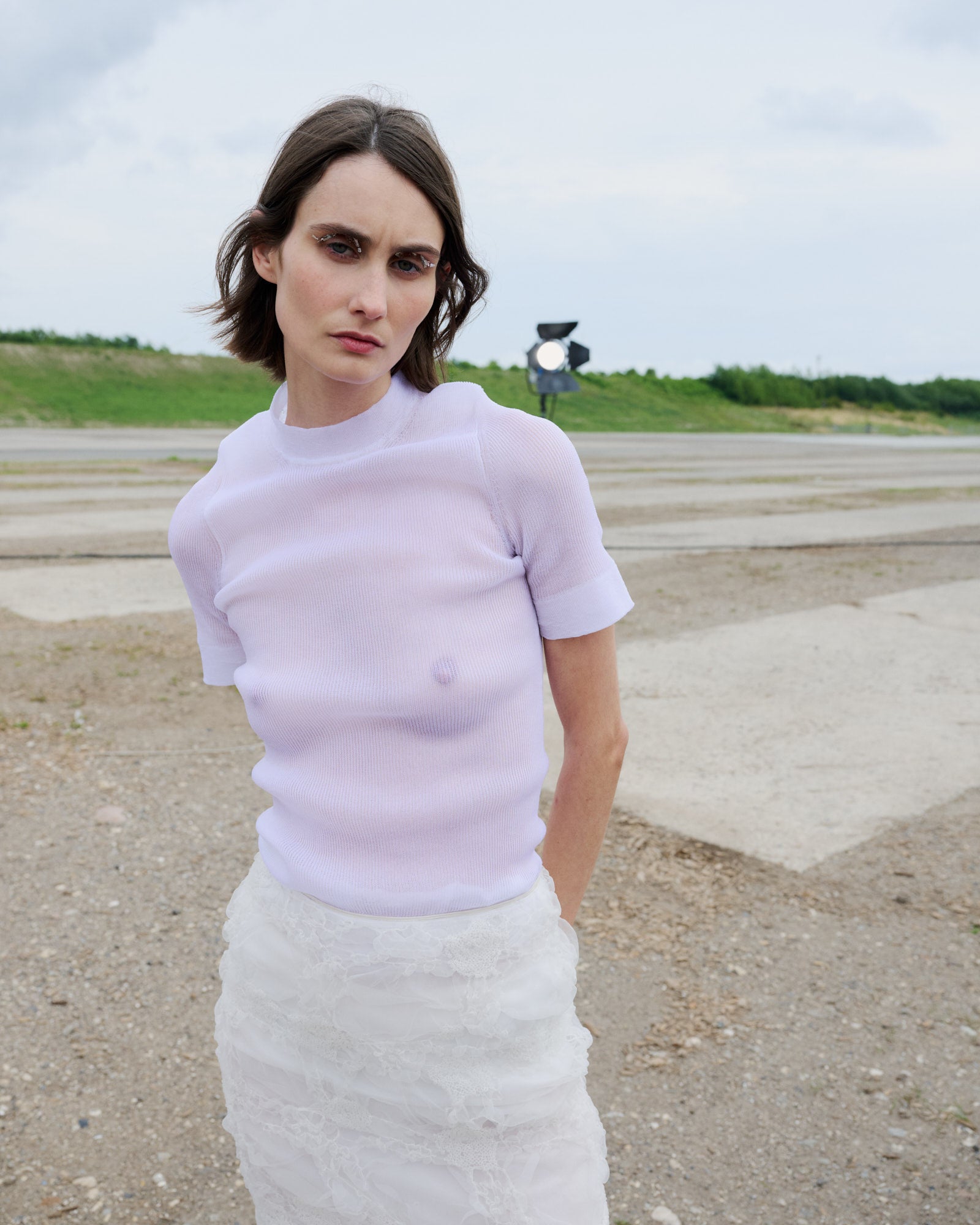 GLENDA | SKIRT SMOCK WHITE - LOOK 8