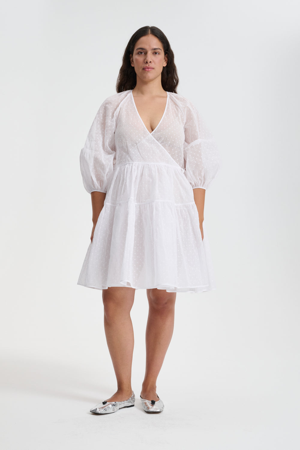 MIRABELLE | DRESS PLUMETIS ORGANDIE WHITE