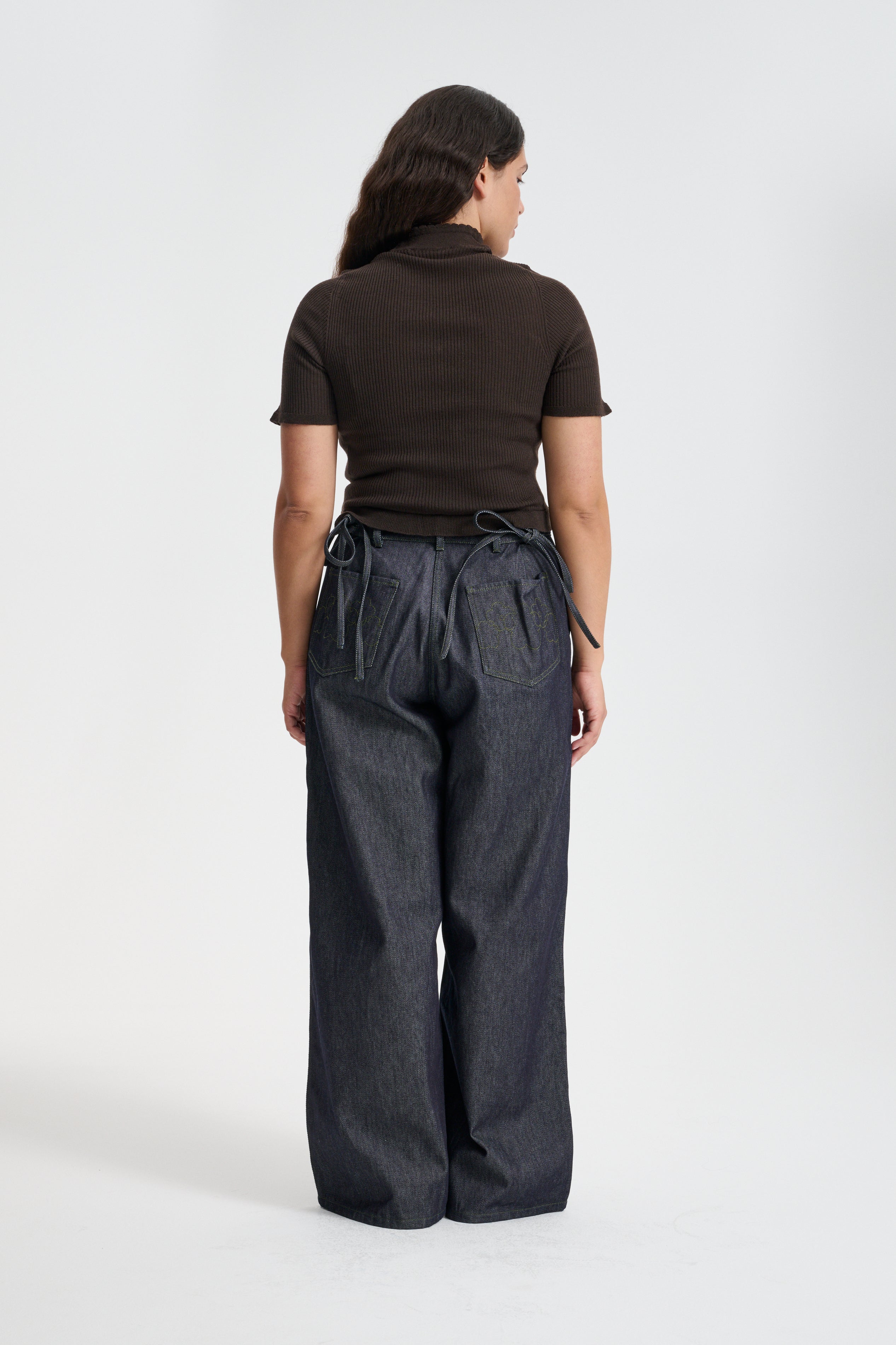 BENTLEY | TOP SEAMLESS KNIT BROWN
