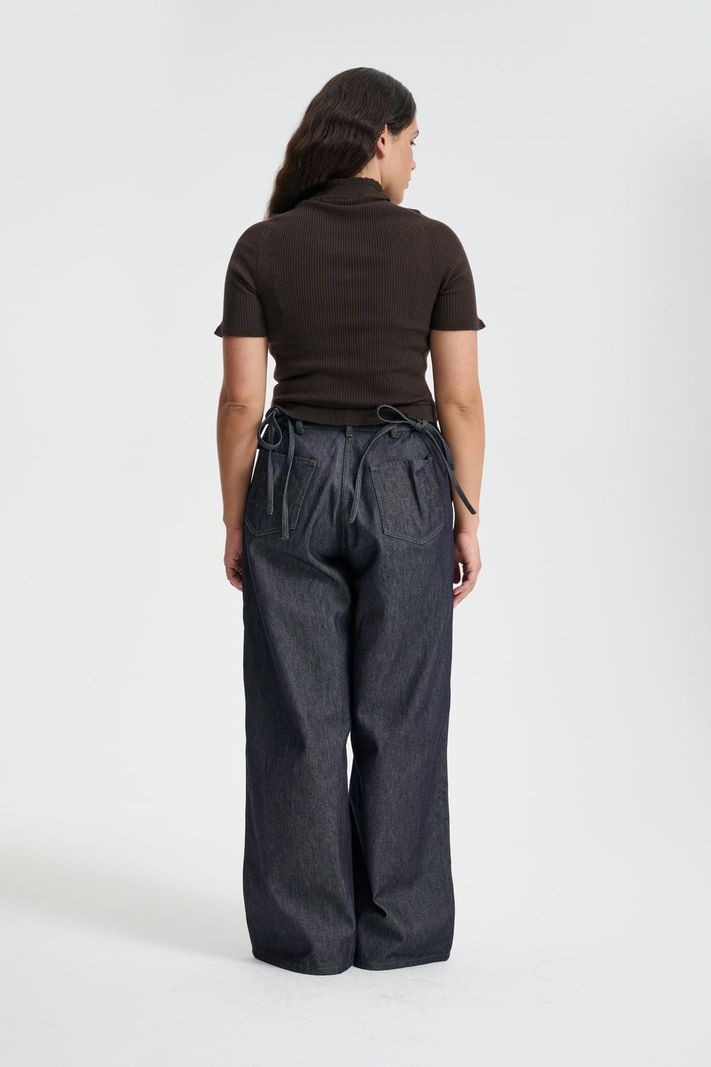 BENTLEY | TOP SEAMLESS KNIT BROWN