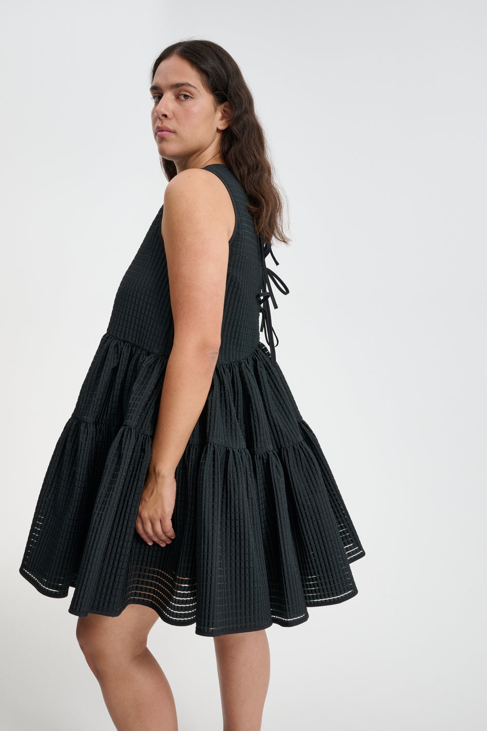 ABIGAIL | DRESS MIKU JACQUARD BLACK