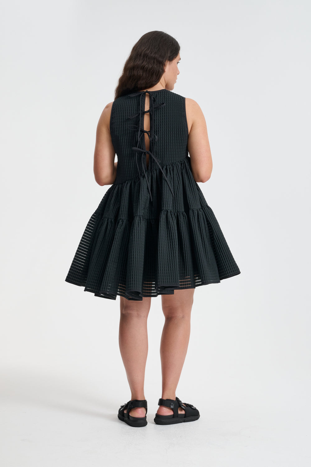 ABIGAIL | DRESS MIKU JACQUARD BLACK